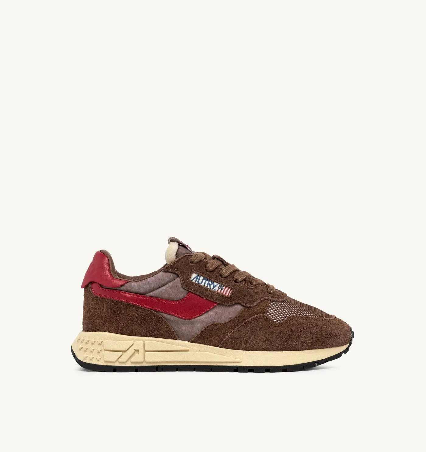 REELWIND LOW IN SUEDE E NYLON PATRIDGE E ROSSO