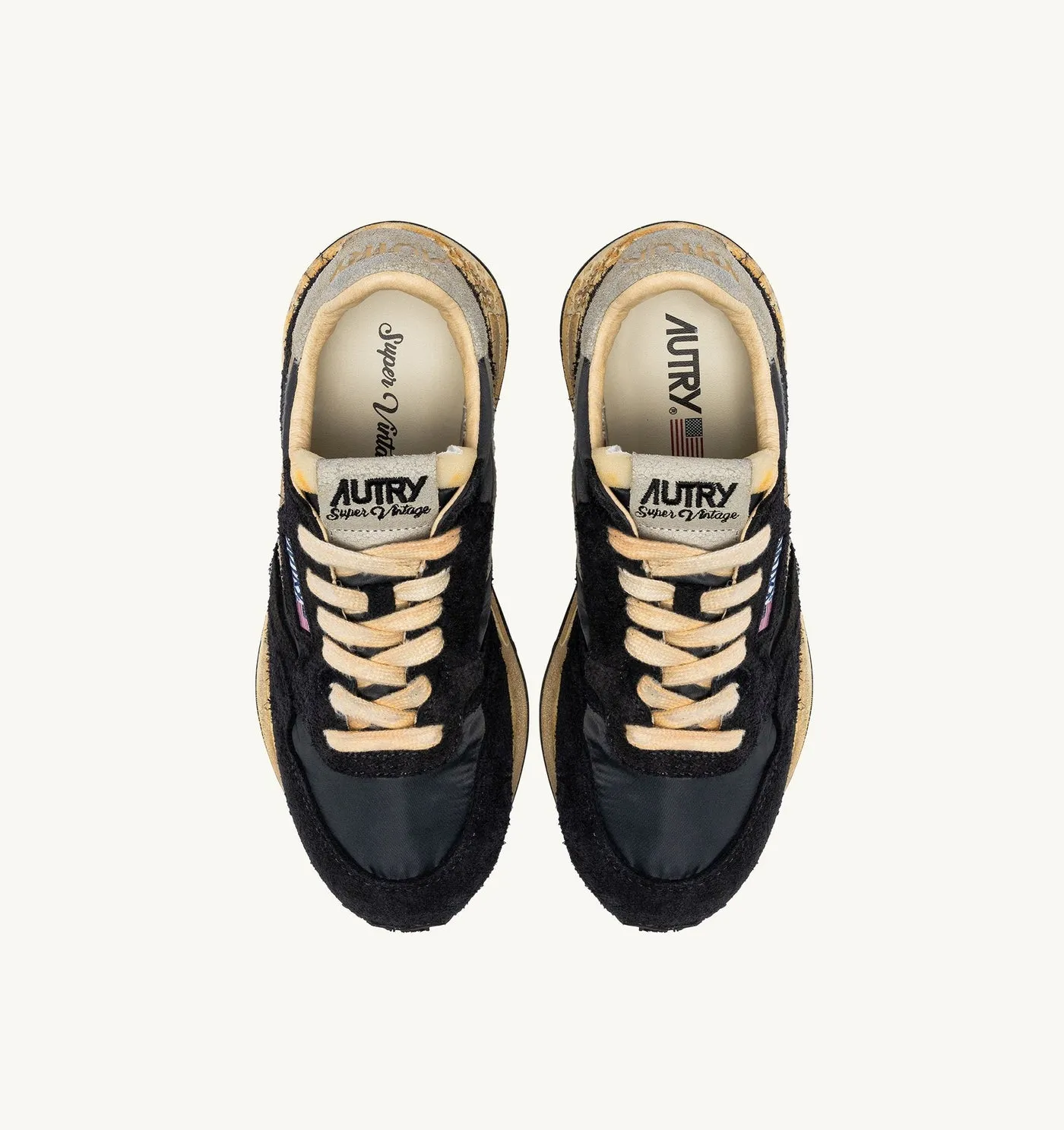 REELWIND SUPER VINTAGE IN NYLON E SUEDE NERO