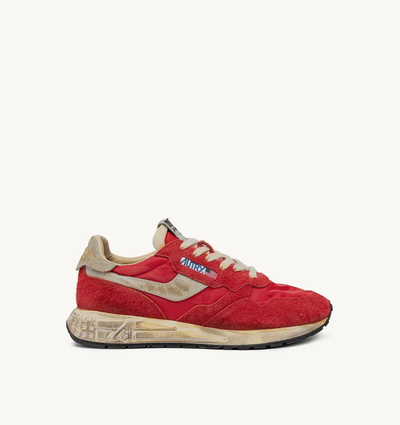 REELWIND SUPER VINTAGE IN NYLON E SUEDE ROSSO