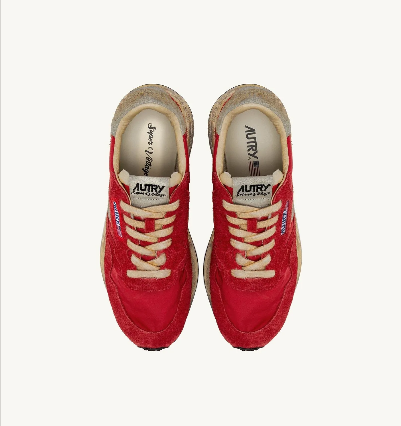 REELWIND SUPER VINTAGE IN NYLON E SUEDE ROSSO