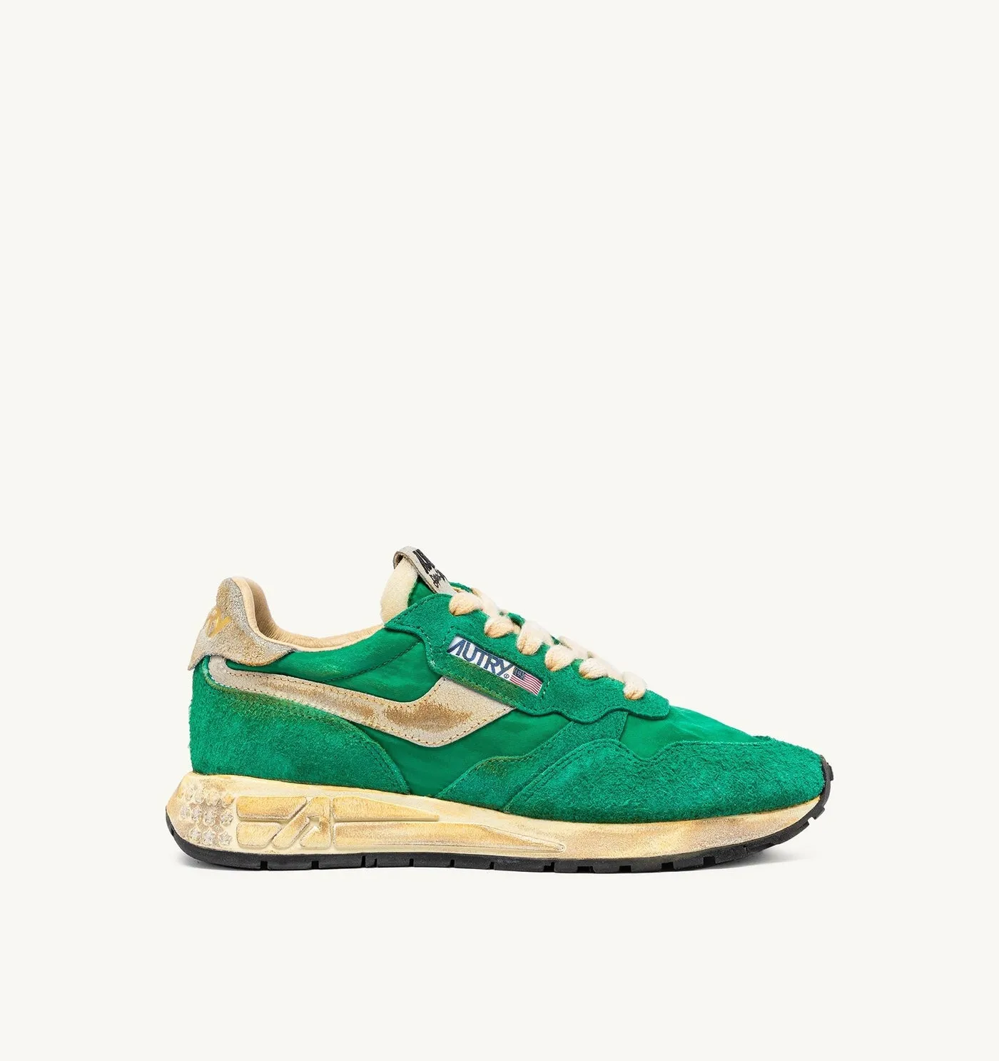 REELWIND SUPER VINTAGE IN NYLON E SUEDE VERDE