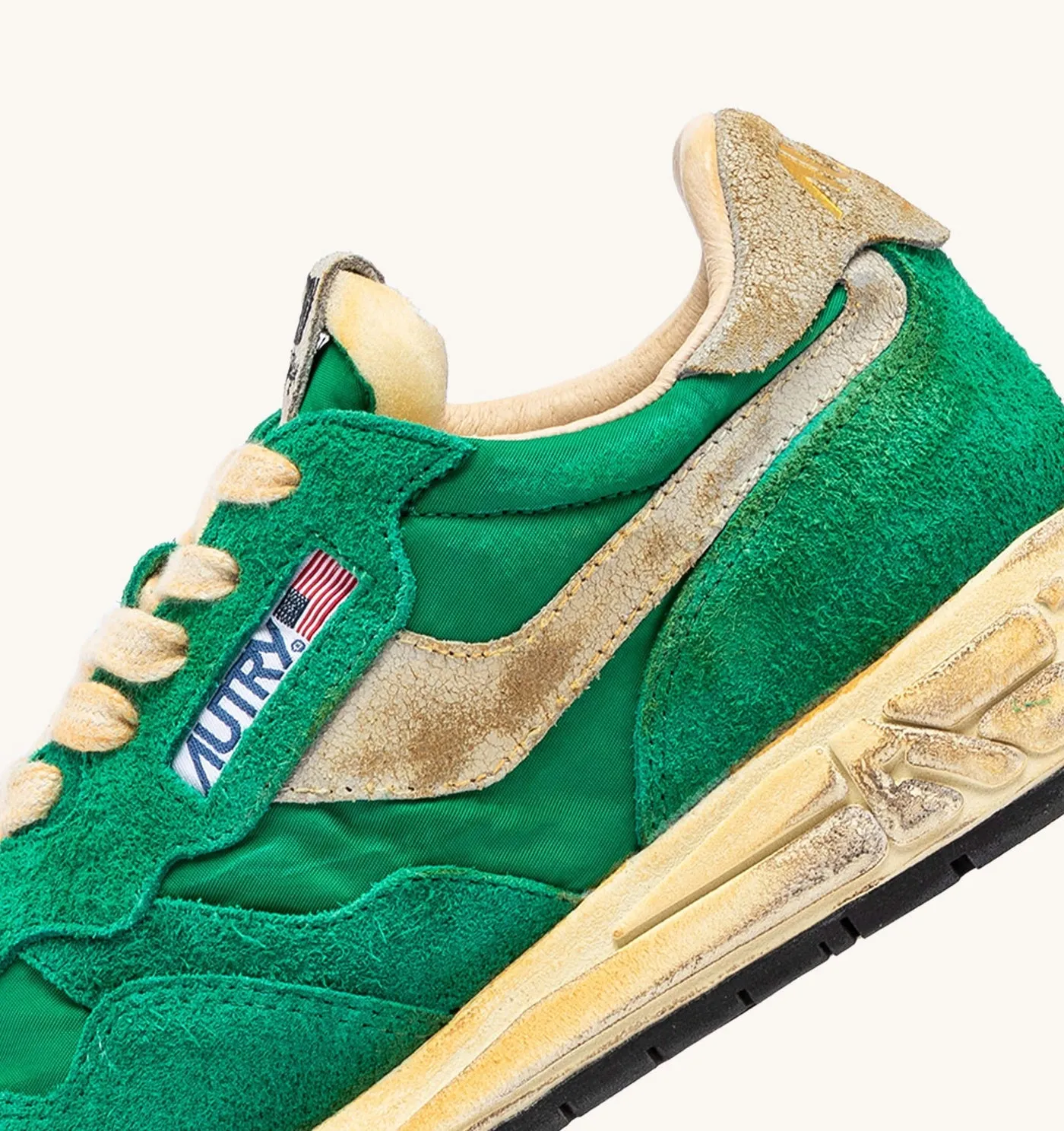 REELWIND SUPER VINTAGE IN NYLON E SUEDE VERDE