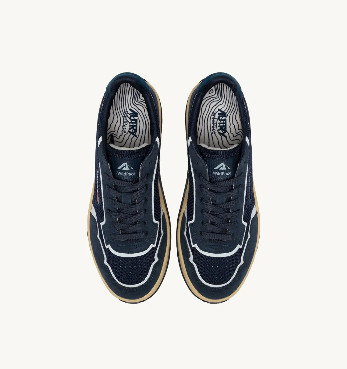SNEAKERS WILDPACE LOW IN DRAGON MESH E SUEDE BLUETTE