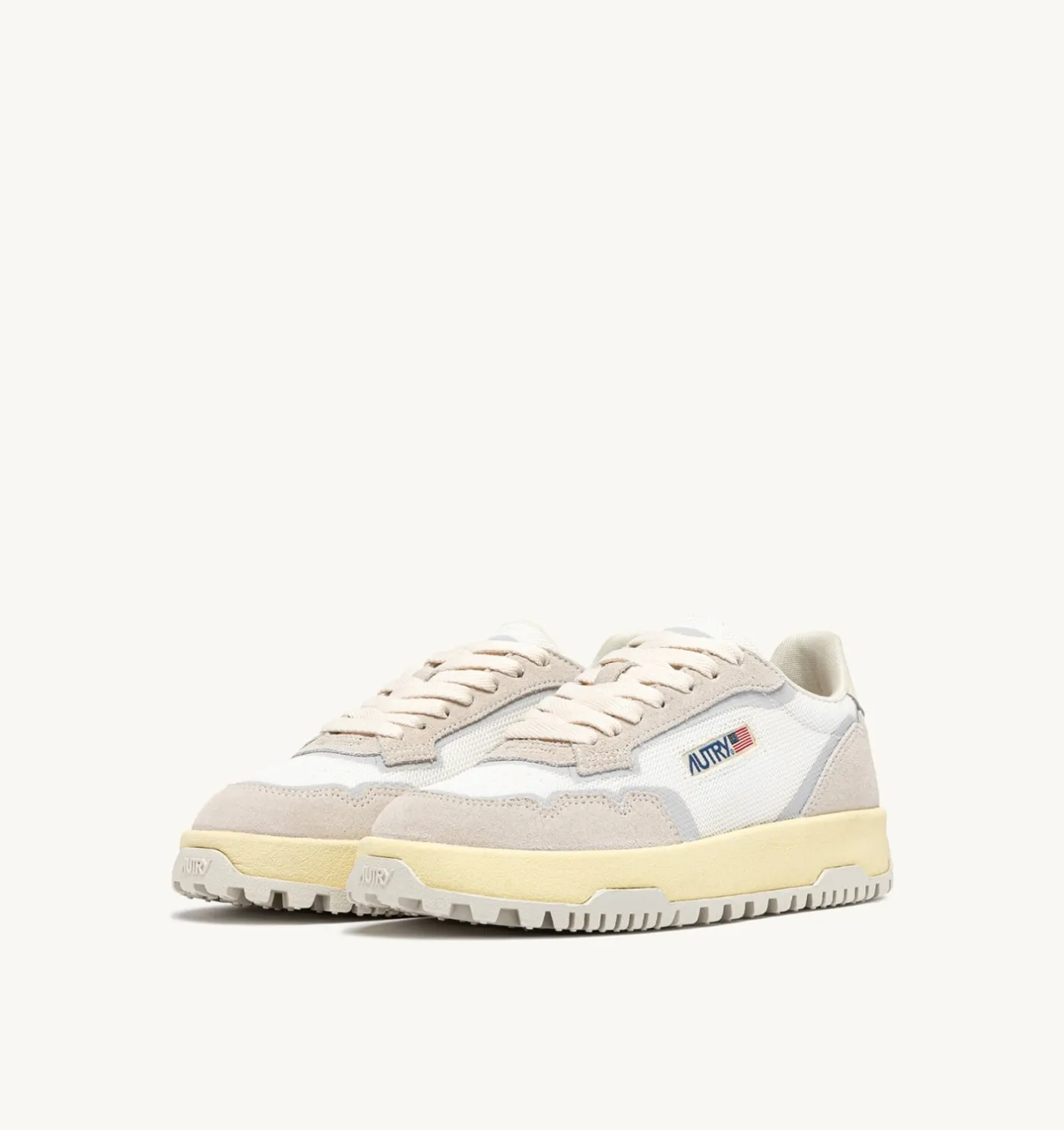 SNEAKERS WILDPACE LOW IN DRAGON MESH E SUEDE BIANCO E MARSHMALLOW