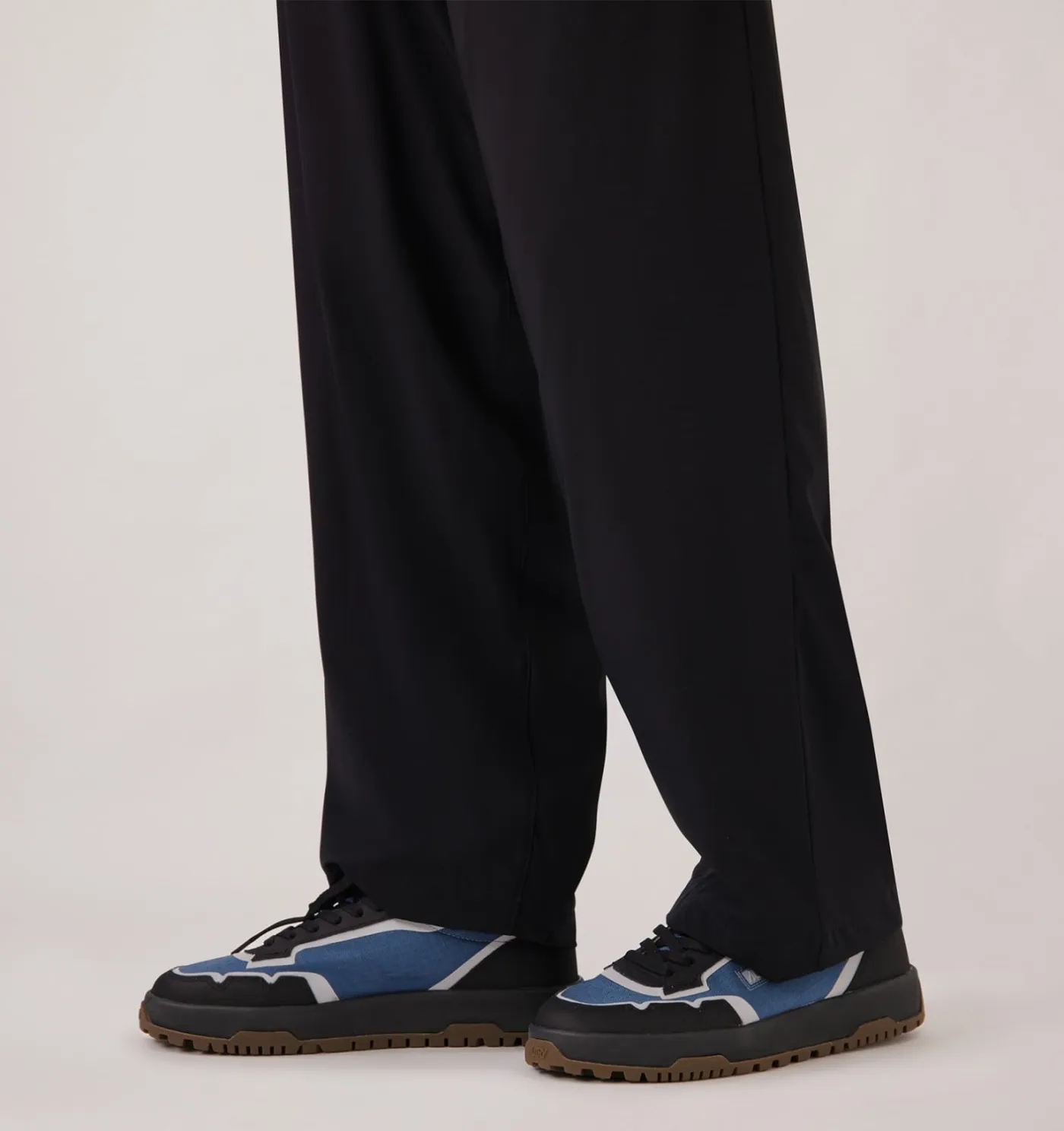 SNEAKERS WILDPACE LOW IN NYLON RIPSTOP E PELLE DARK BLUE E NERO