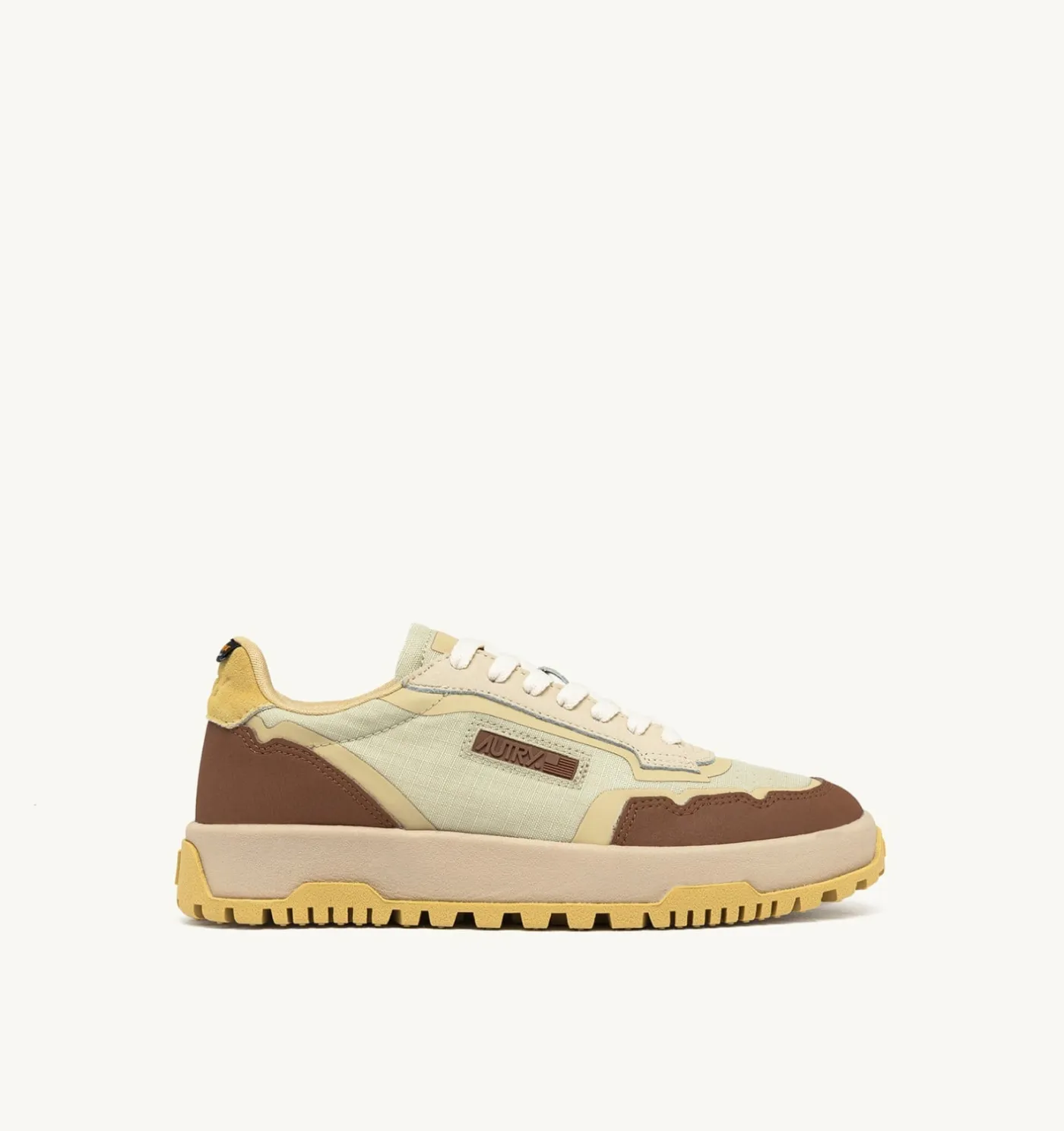 SNEAKERS WILDPACE LOW IN NYLON RIPSTOP E PELLE FOG E THRUSH