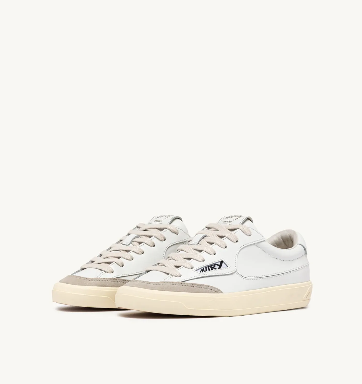 SNEAKERS WINDSCAPE LOW IN PELLE BIANCA