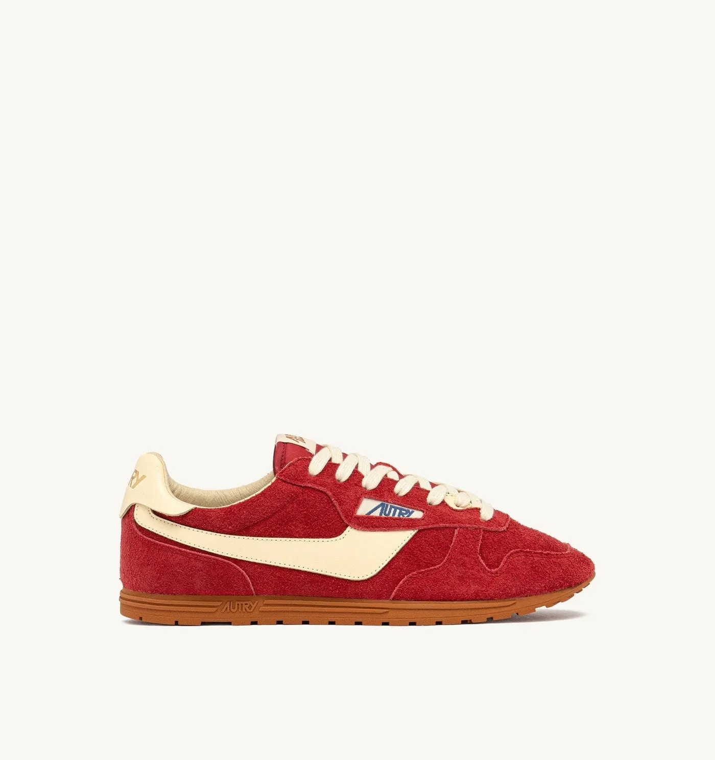 WINDSPIN IN SUEDE E PELLE IMPERIAL RED E RUTABAGA