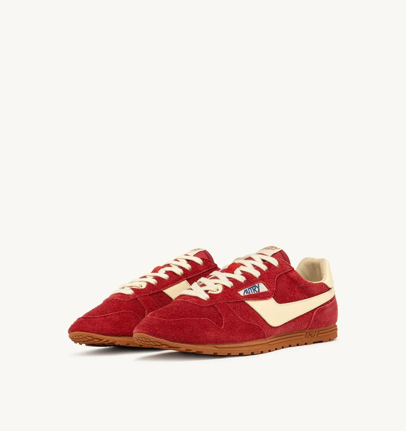 WINDSPIN IN SUEDE E PELLE IMPERIAL RED E RUTABAGA