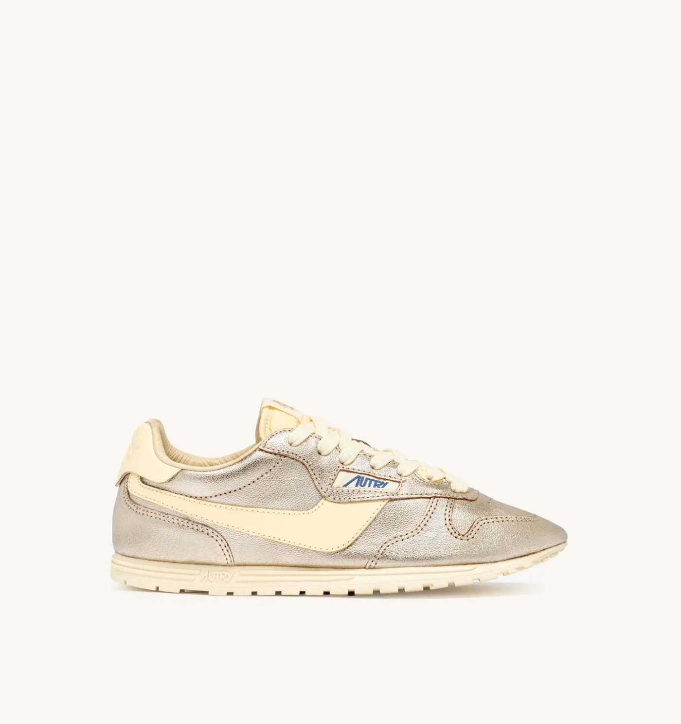 SNEAKERS WINDSPIN IN SUEDE E PELLE PLATINO E RUTABAGA