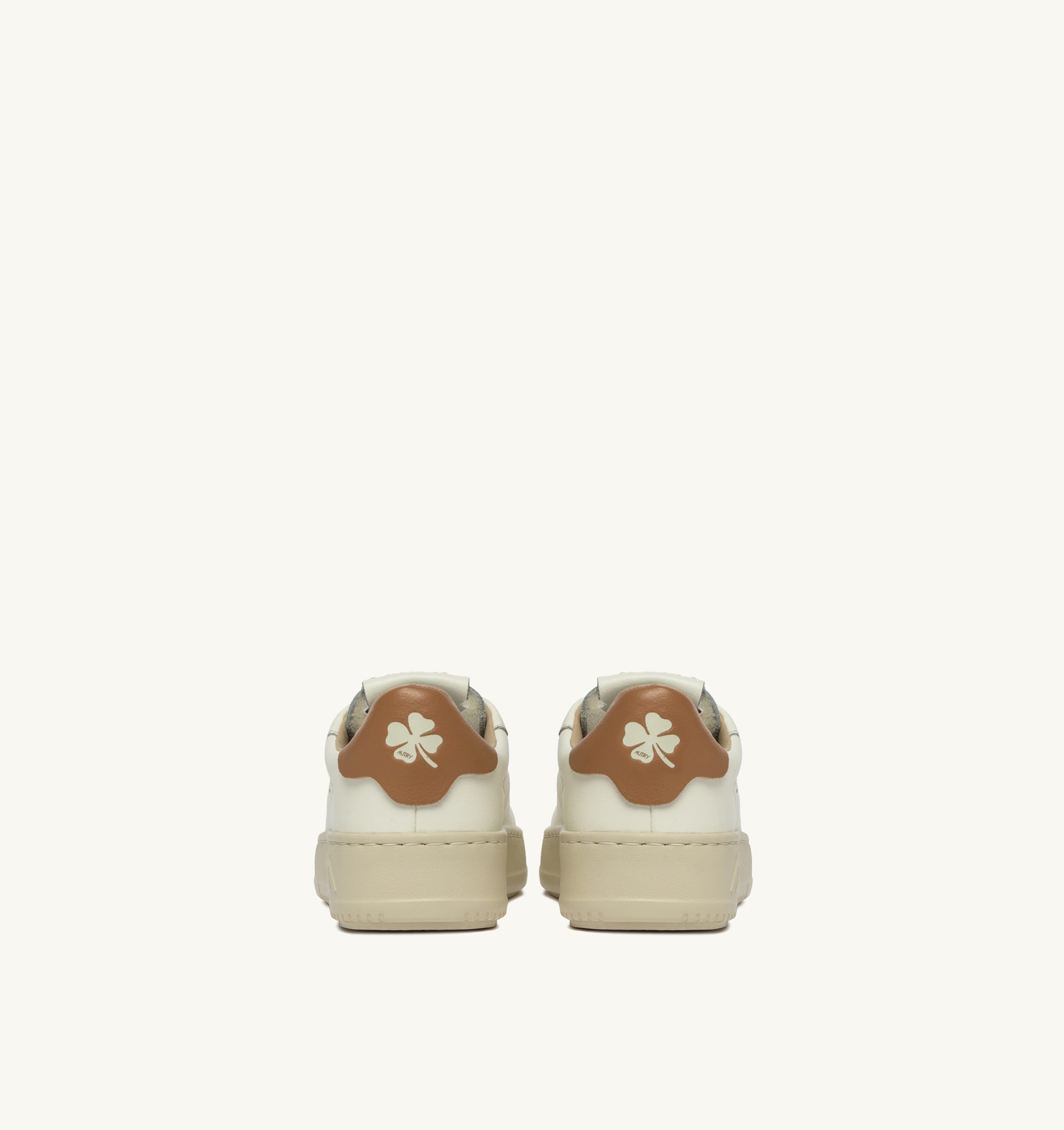 SNEAKERS DALLAS KIDS LOW IN PELLE MARSHMALLOW E BROWN SUGAR