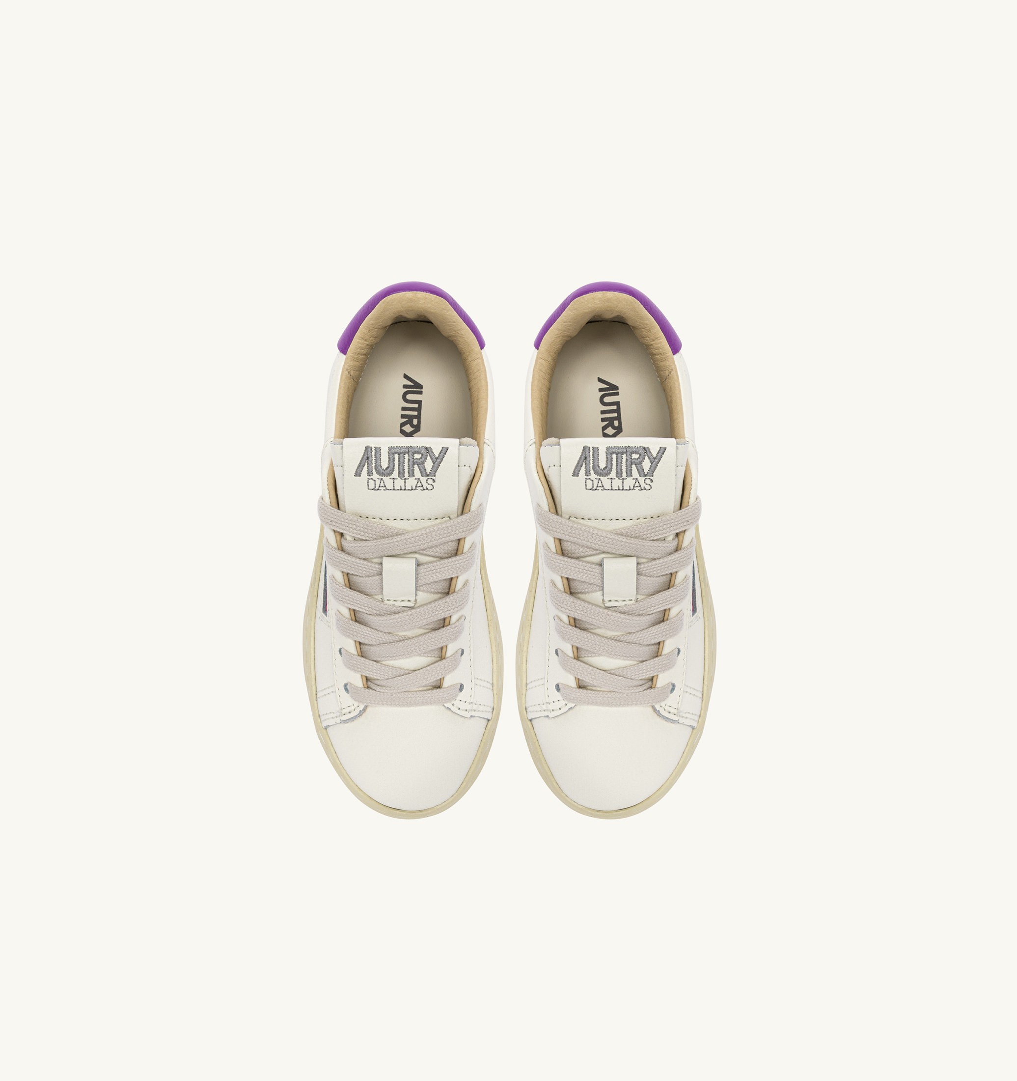 SNEAKERS DALLAS KIDS LOW IN PELLE MARSHMALLOW E DEWBERRY
