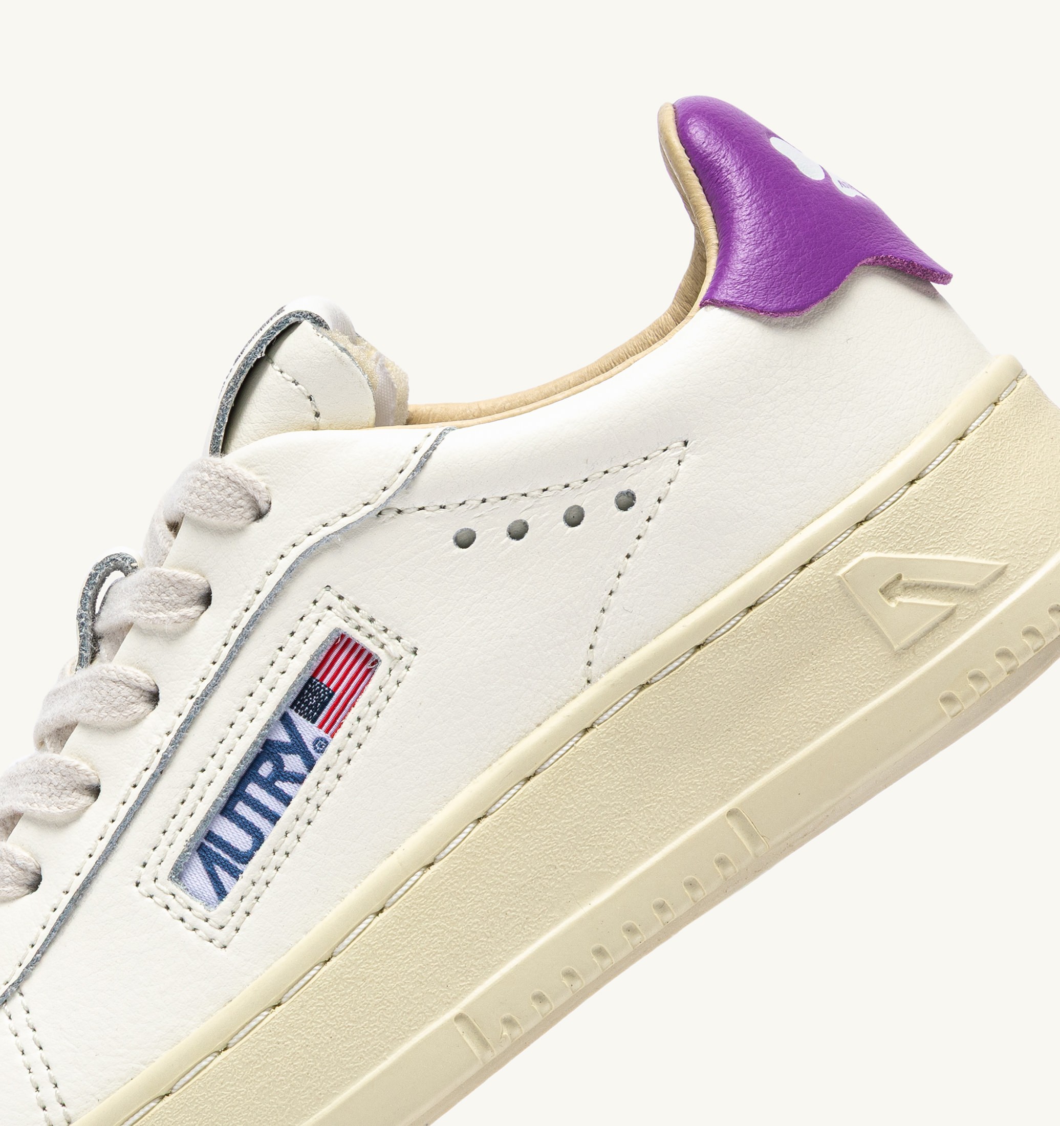 SNEAKERS DALLAS KIDS LOW IN PELLE MARSHMALLOW E DEWBERRY