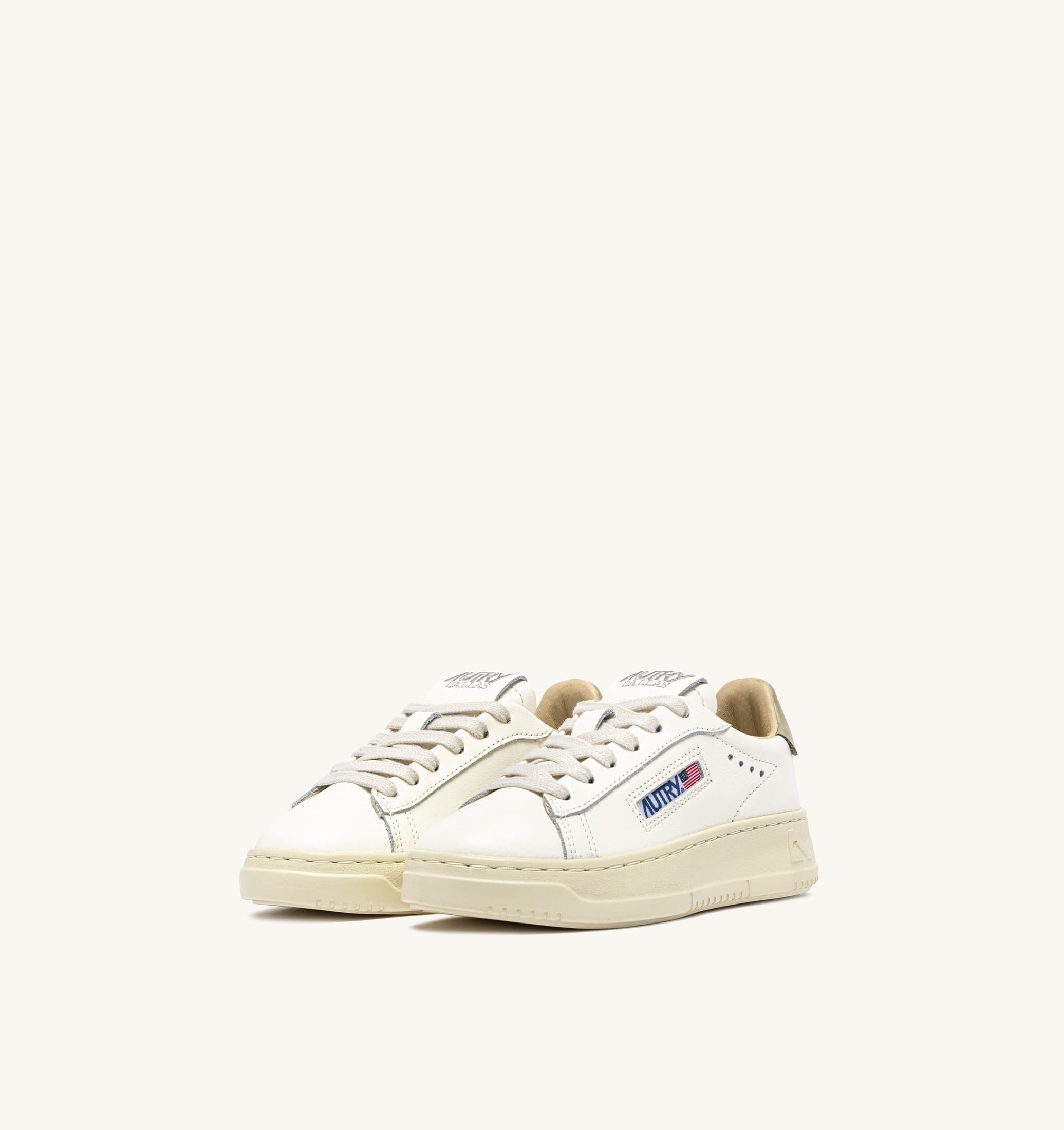 SNEAKERS DALLAS KIDS LOW IN PELLE MARSHMALLOW E GRAY GREEN