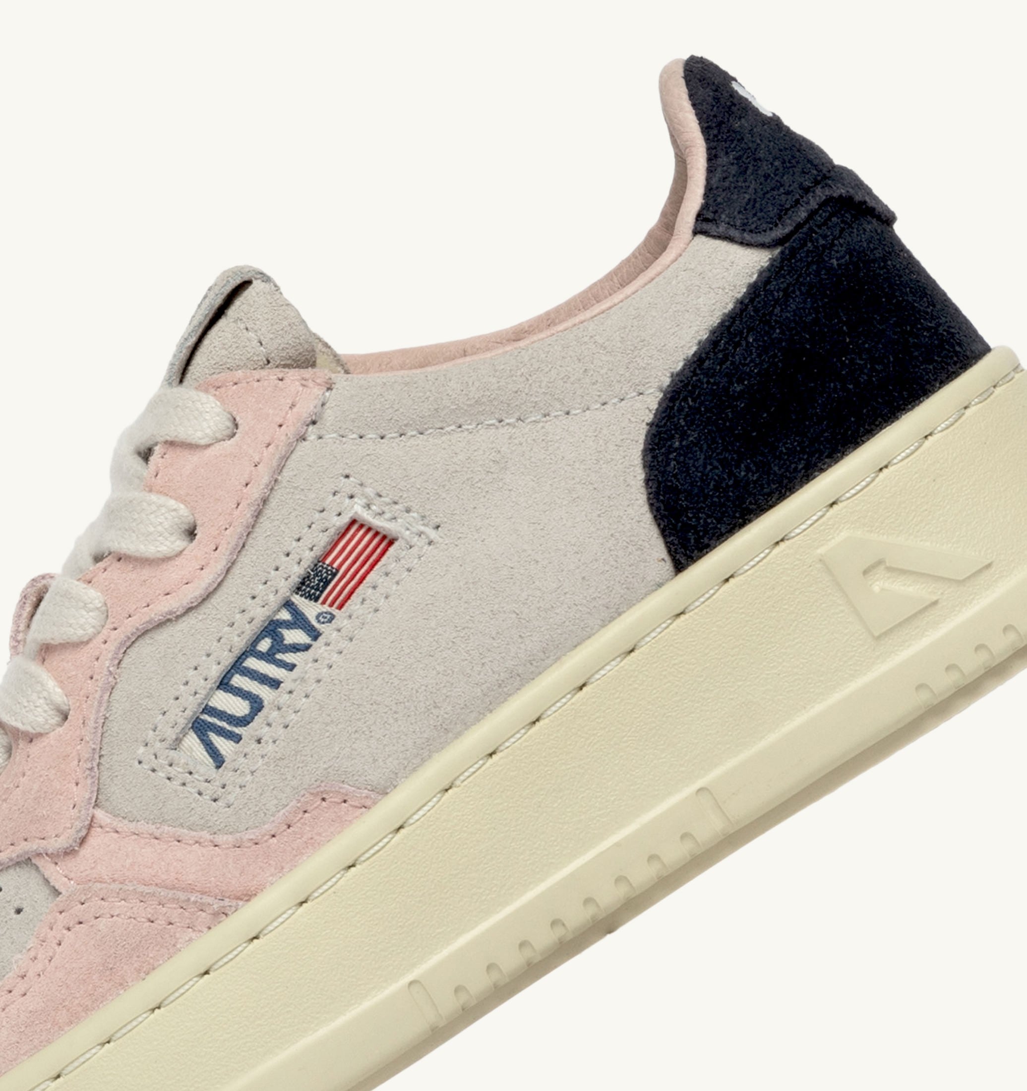 SNEAKERS MEDALIST KIDS LOW IN SUEDE ATLANTIC BIANCO E ROSEMARY