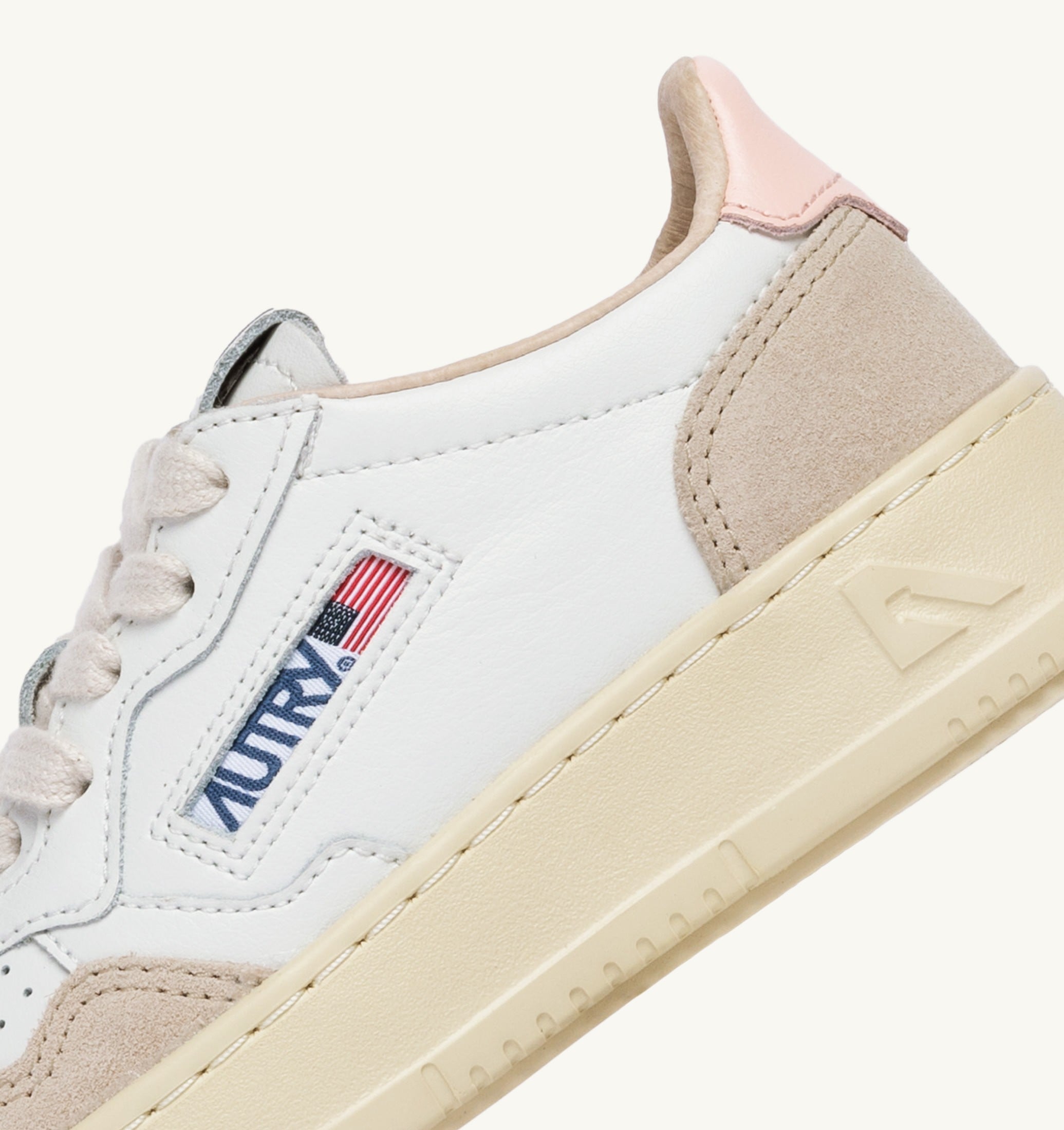 SNEAKERS MEDALIST KIDS LOW IN SUEDE BIANCO E CREOLE PINK