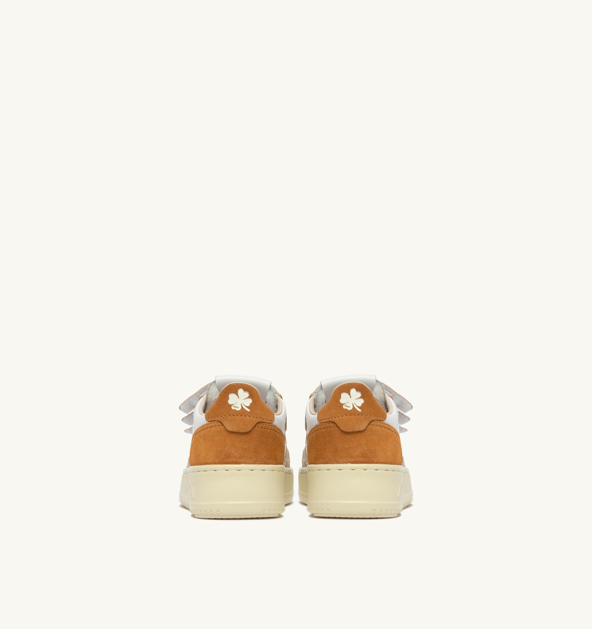 SNEAKERS MEDALIST KIDSTRIPES IN PELLE BIANCA E SUEDE BROWN MUSCAT E SAND