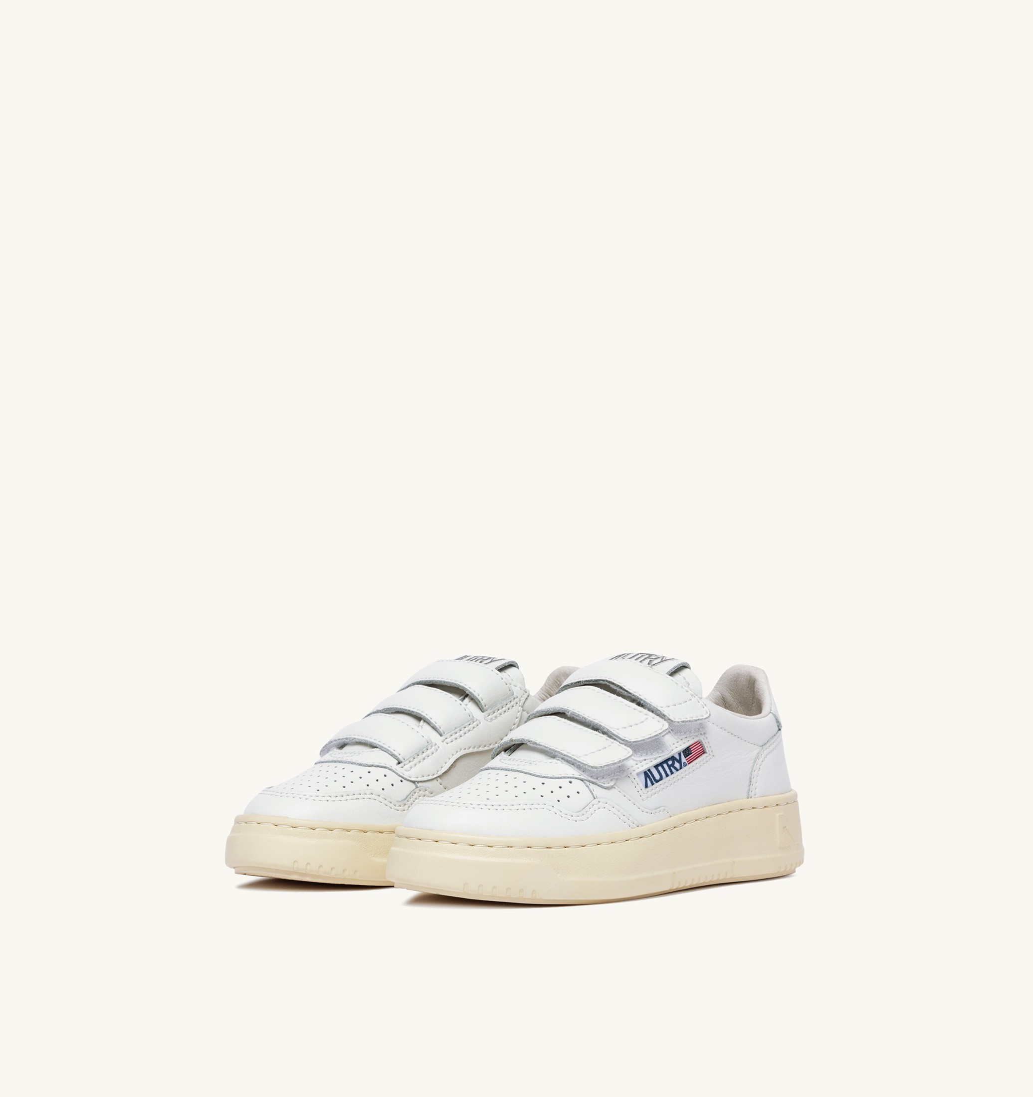 SNEAKERS MEDALIST KIDSTRIPES LOW IN PELLE BIANCA