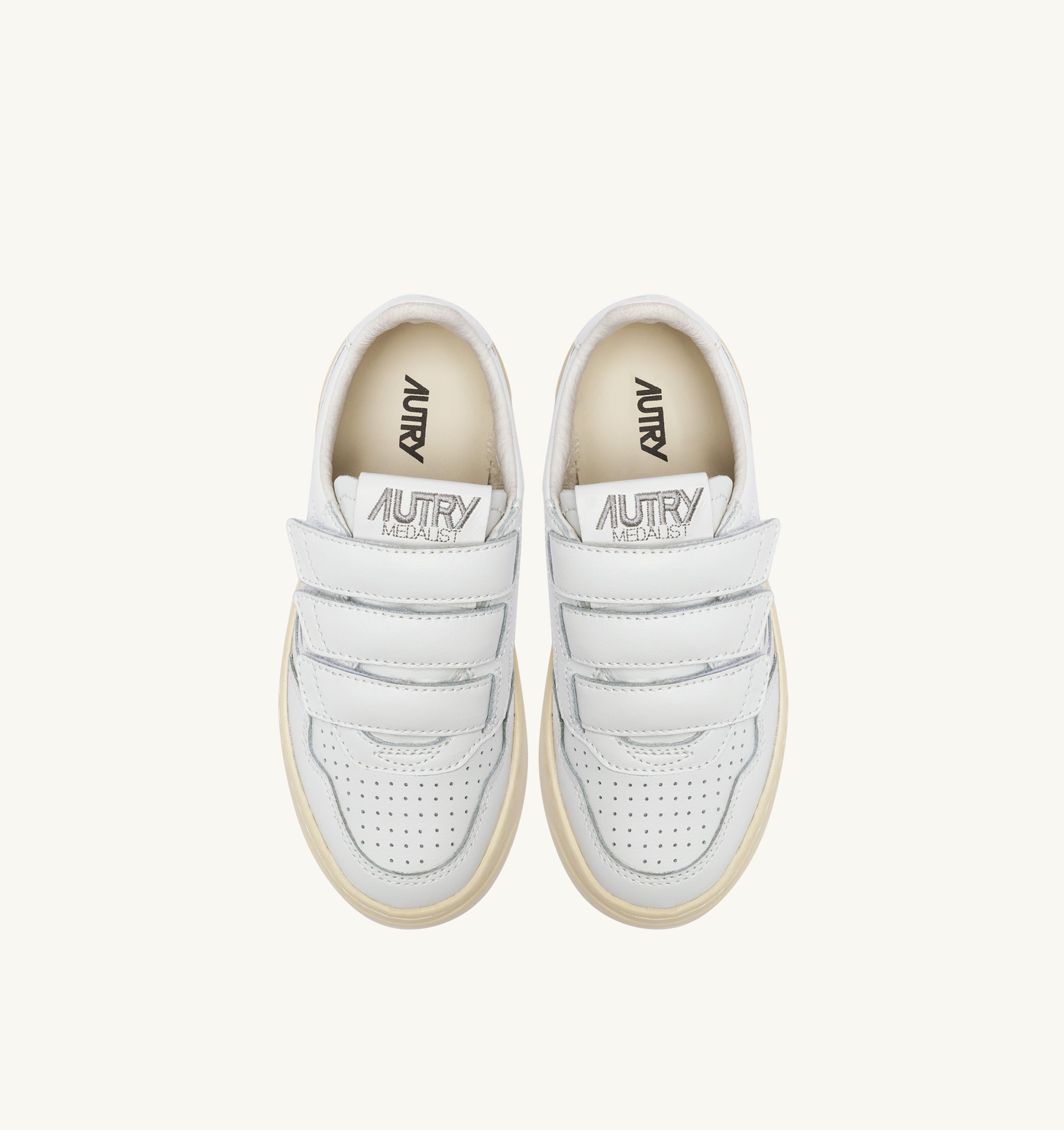 SNEAKERS MEDALIST KIDSTRIPES LOW IN PELLE BIANCA