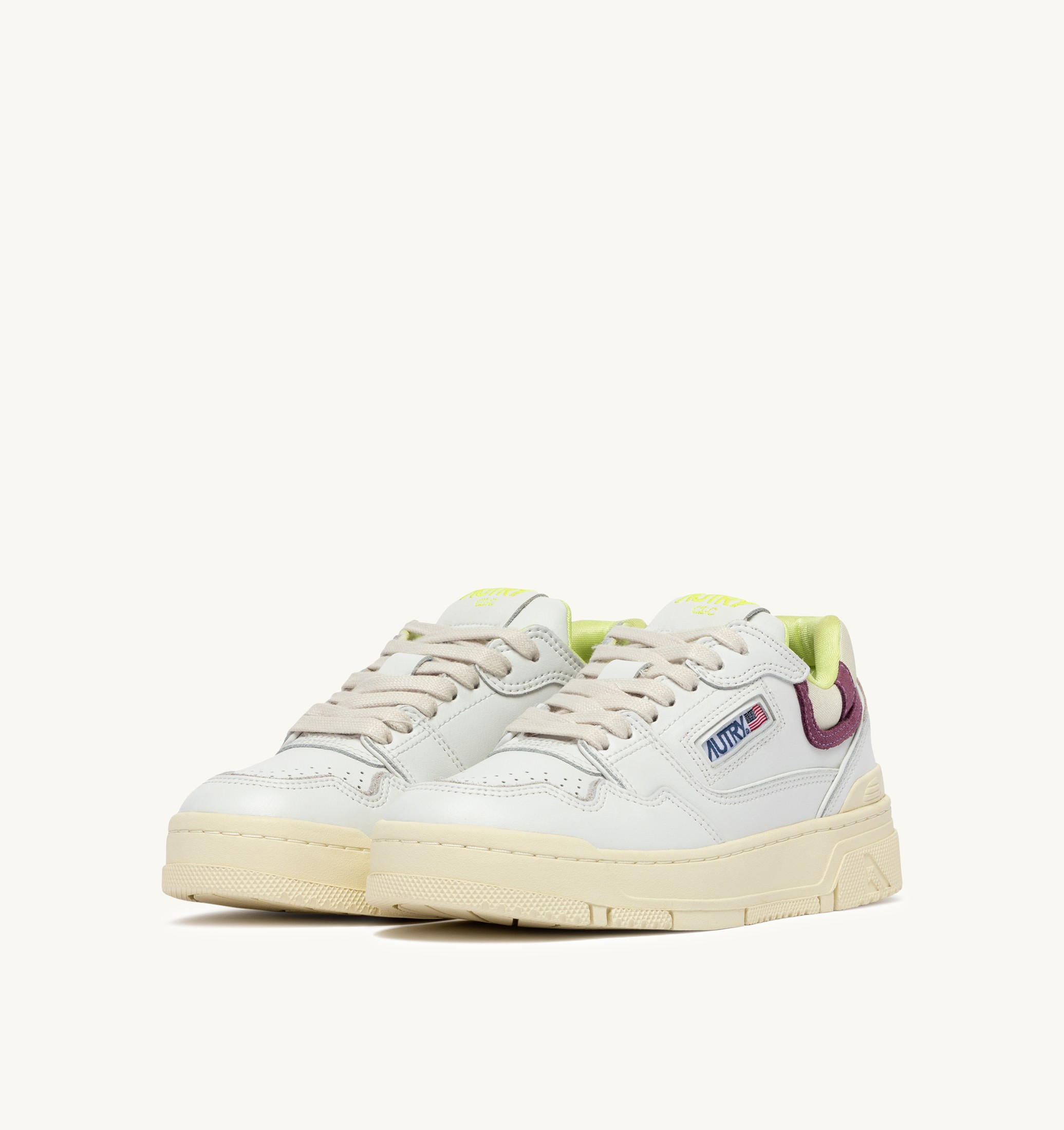 SNEAKERS CLC LOW IN PELLE BIANCA E FIRENZE