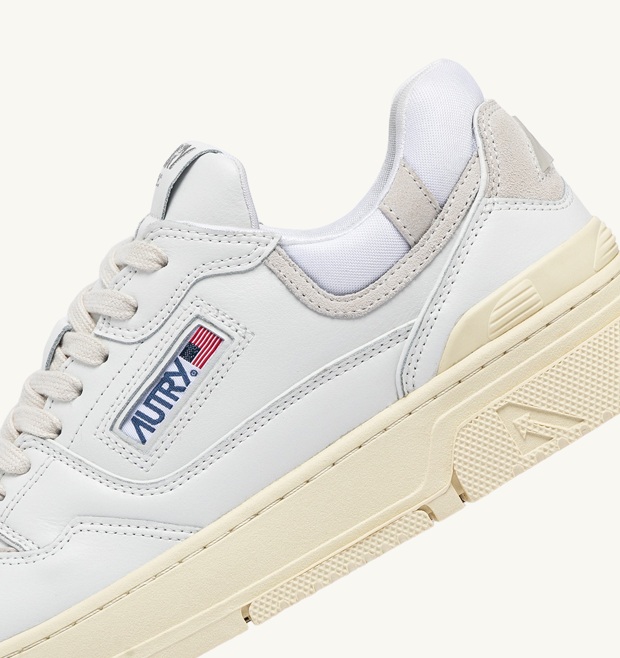 SNEAKERS CLC LOW IN PELLE BIANCA E SUEDE