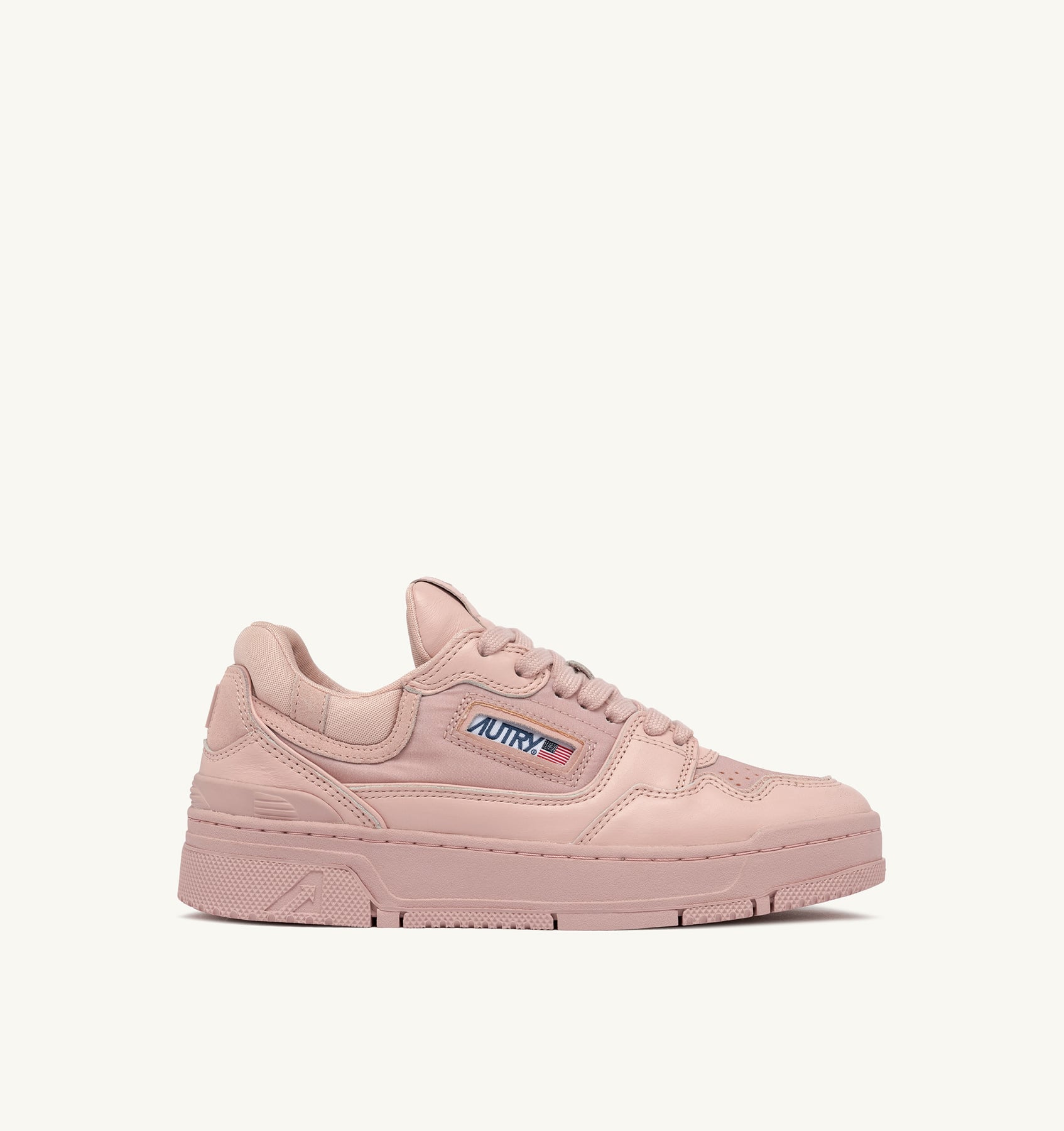 SNEAKERS CLC LOW IN PELLE COLORE PEACH WHIP