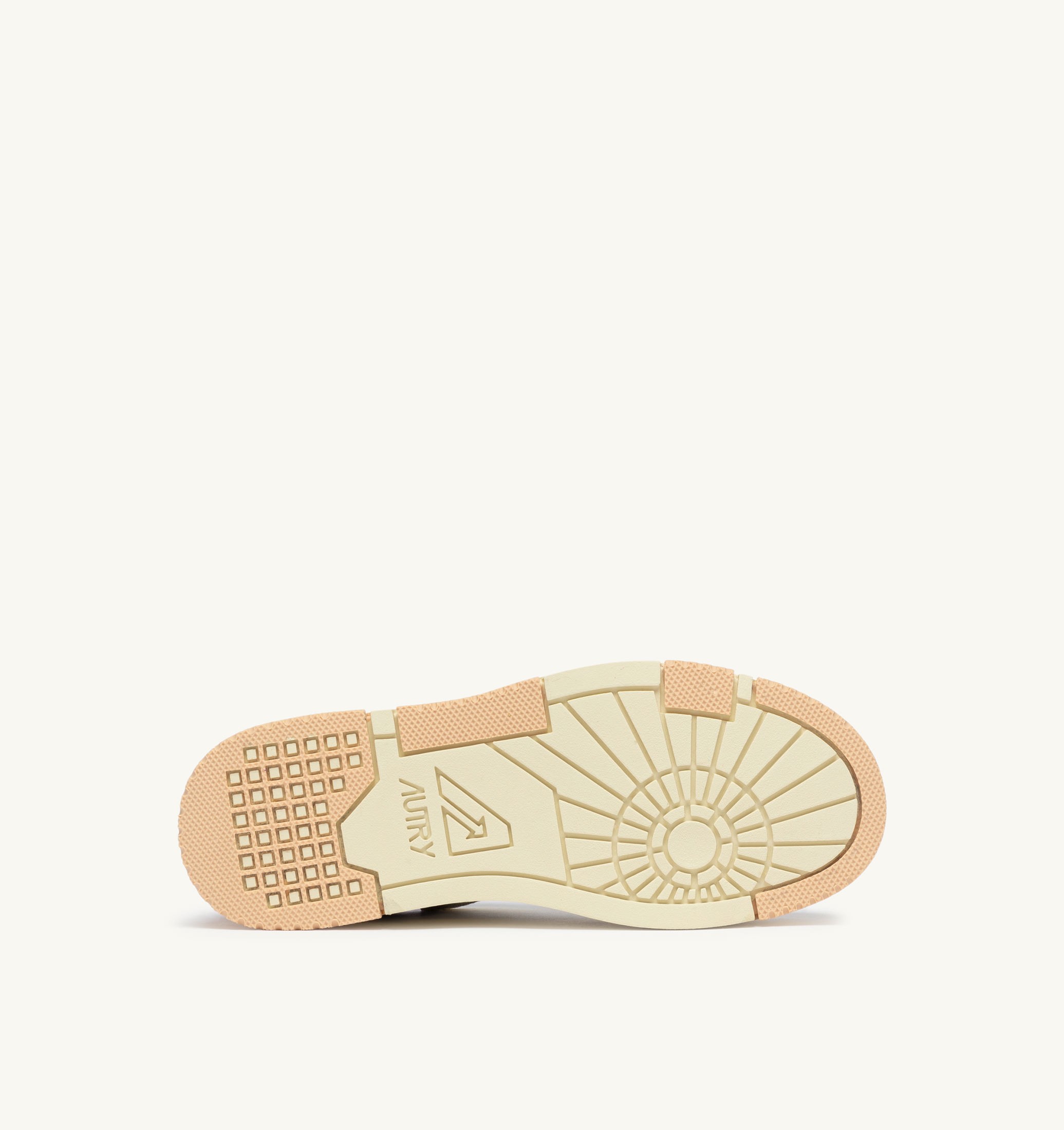 SNEAKERS CLC LOW IN PELLE E SUEDE BIANCO SAND E DEWBERRY