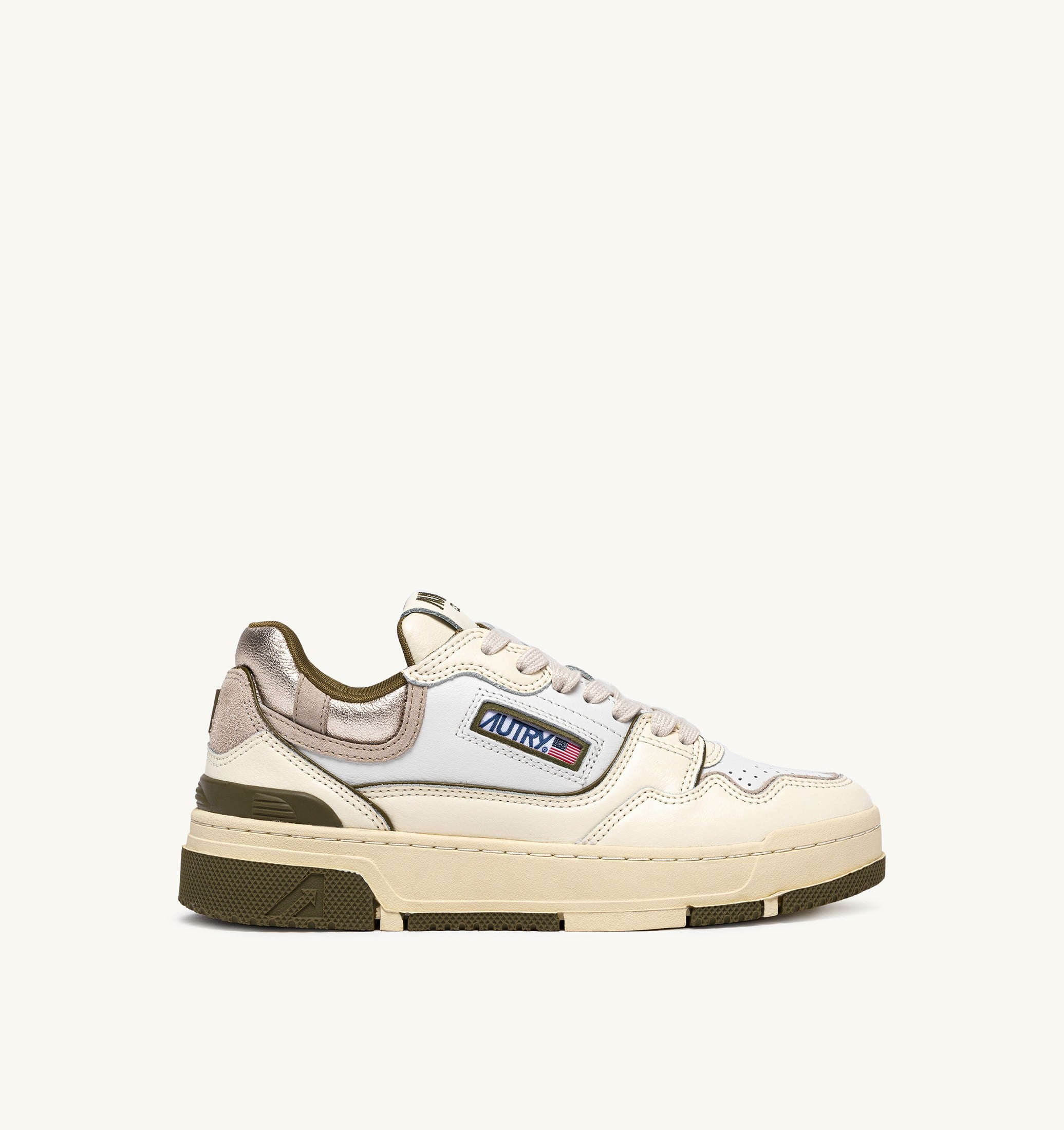 SNEAKERS CLC LOW IN PELLE WHISPER WHITE LIZARD E PLATINUM