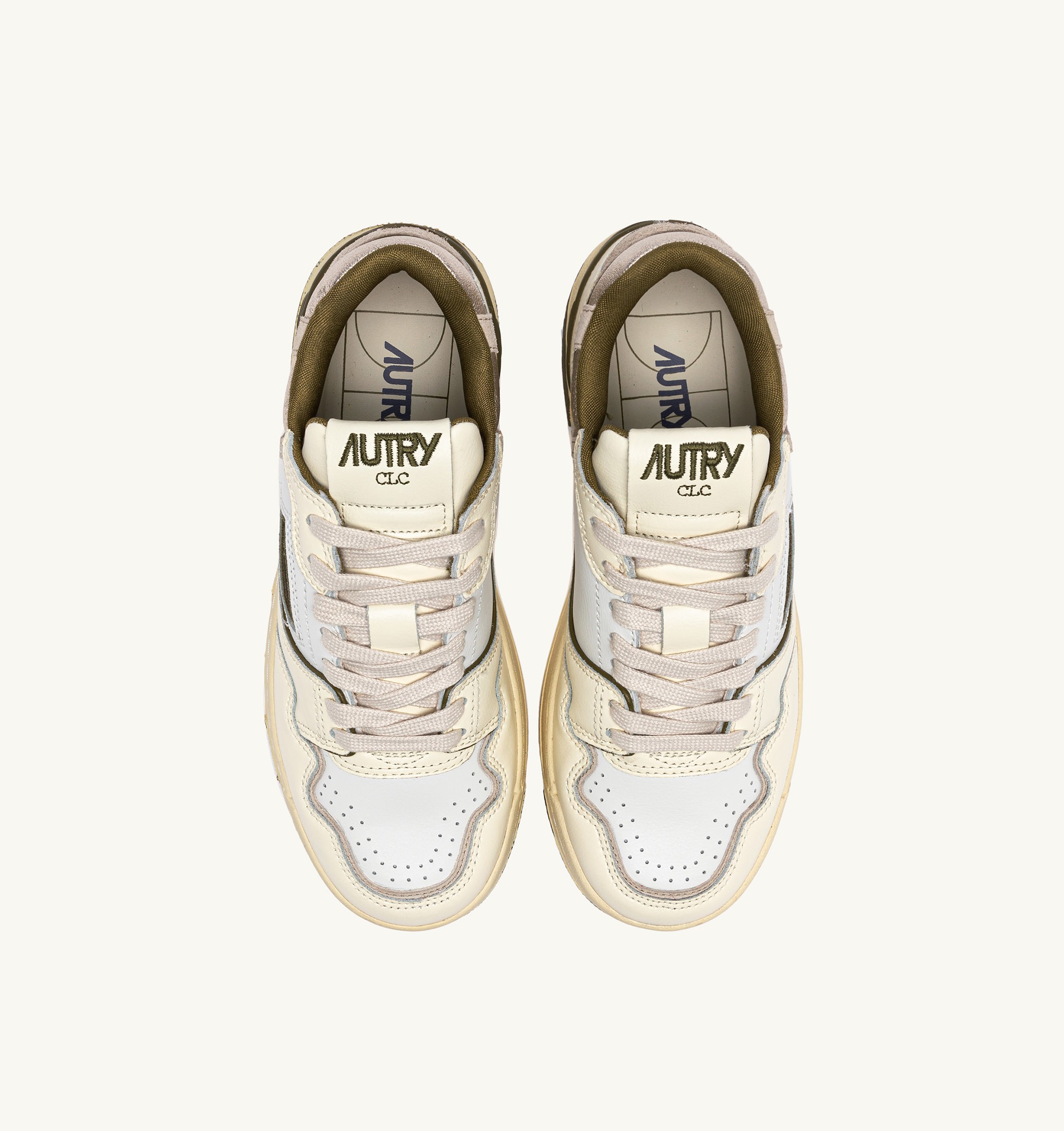 SNEAKERS CLC LOW IN PELLE WHISPER WHITE LIZARD E PLATINUM