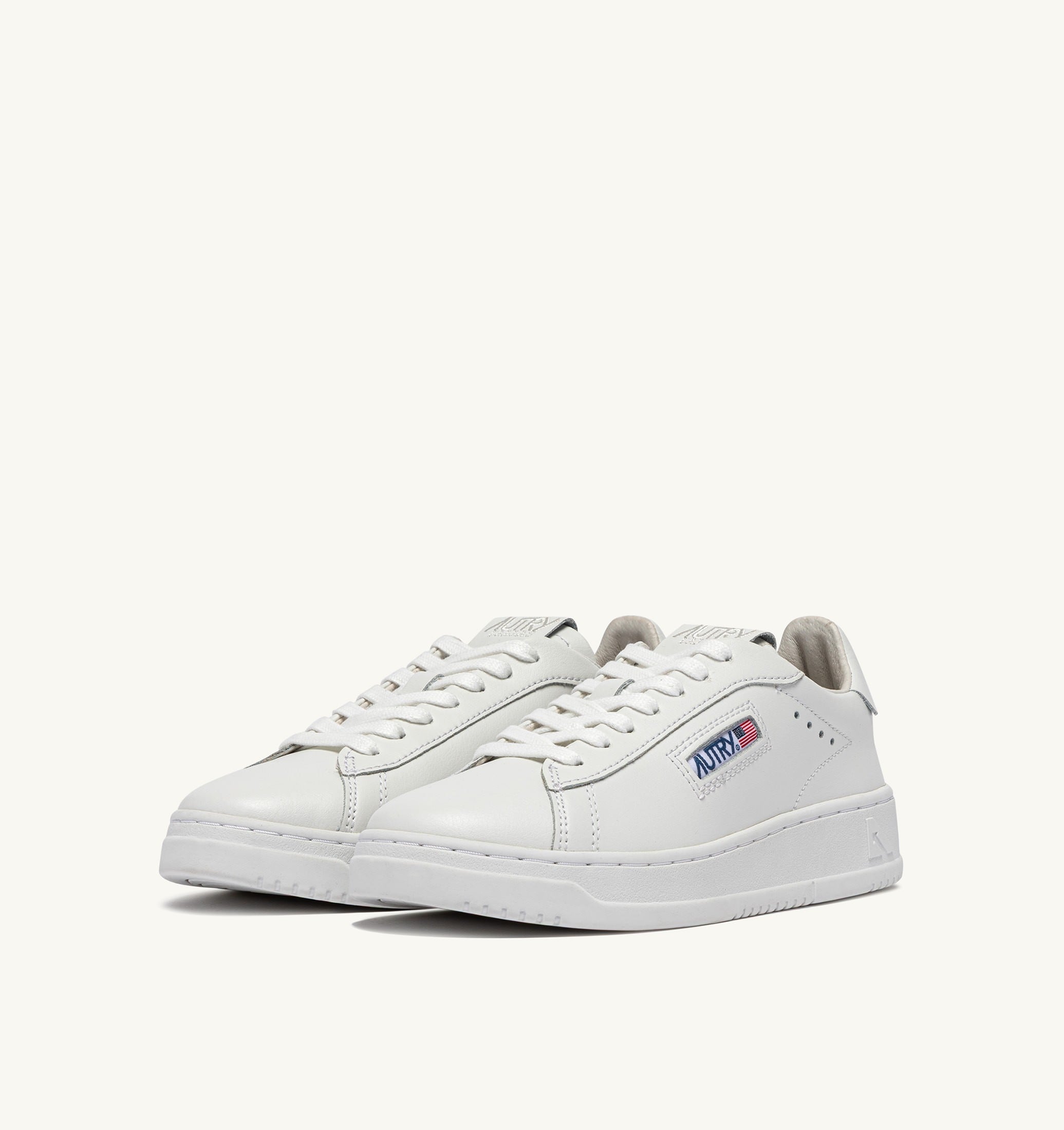 SNEAKERS DALLAS LOW IN PELLE BIANCA