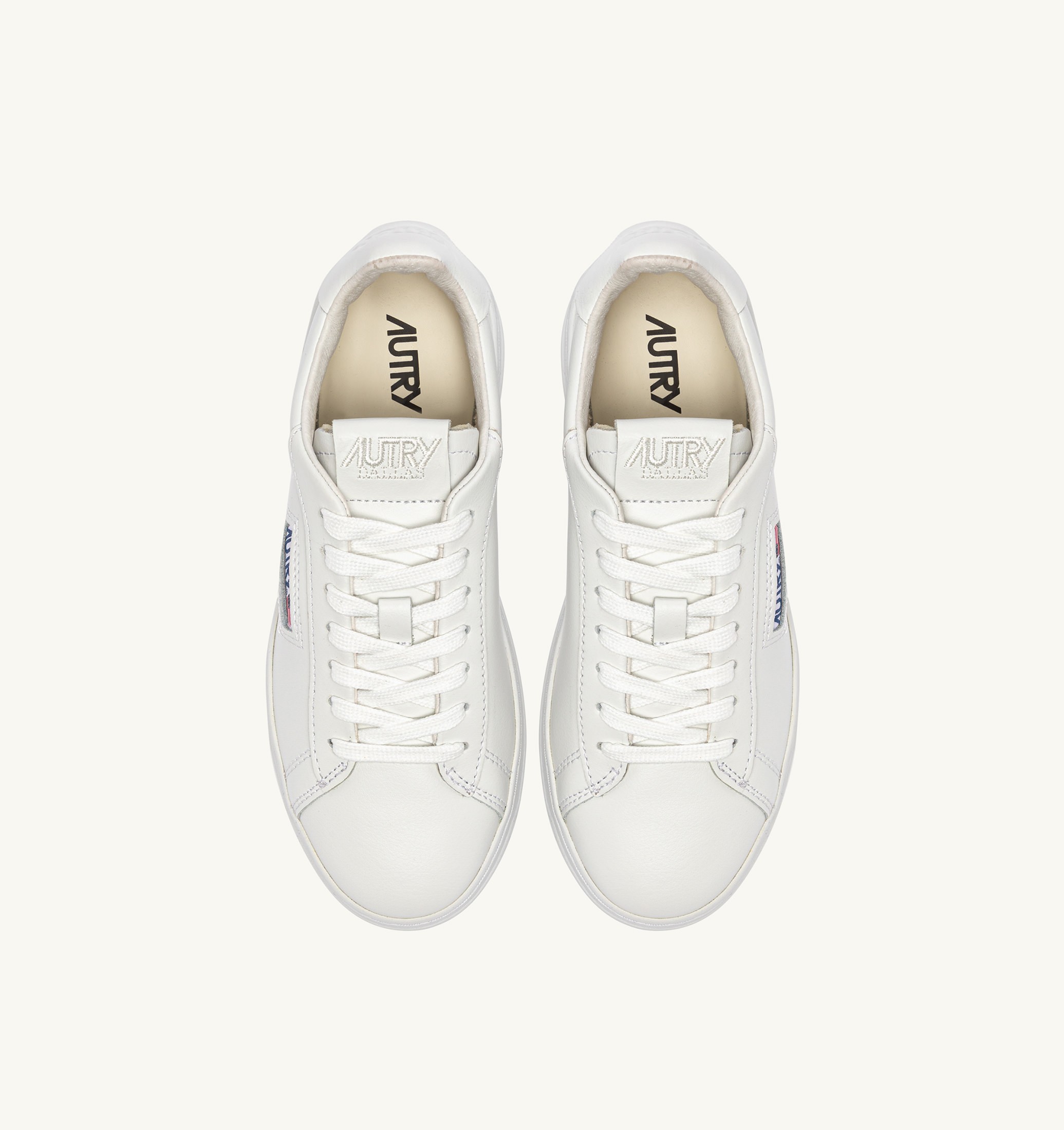SNEAKERS DALLAS LOW IN PELLE BIANCA