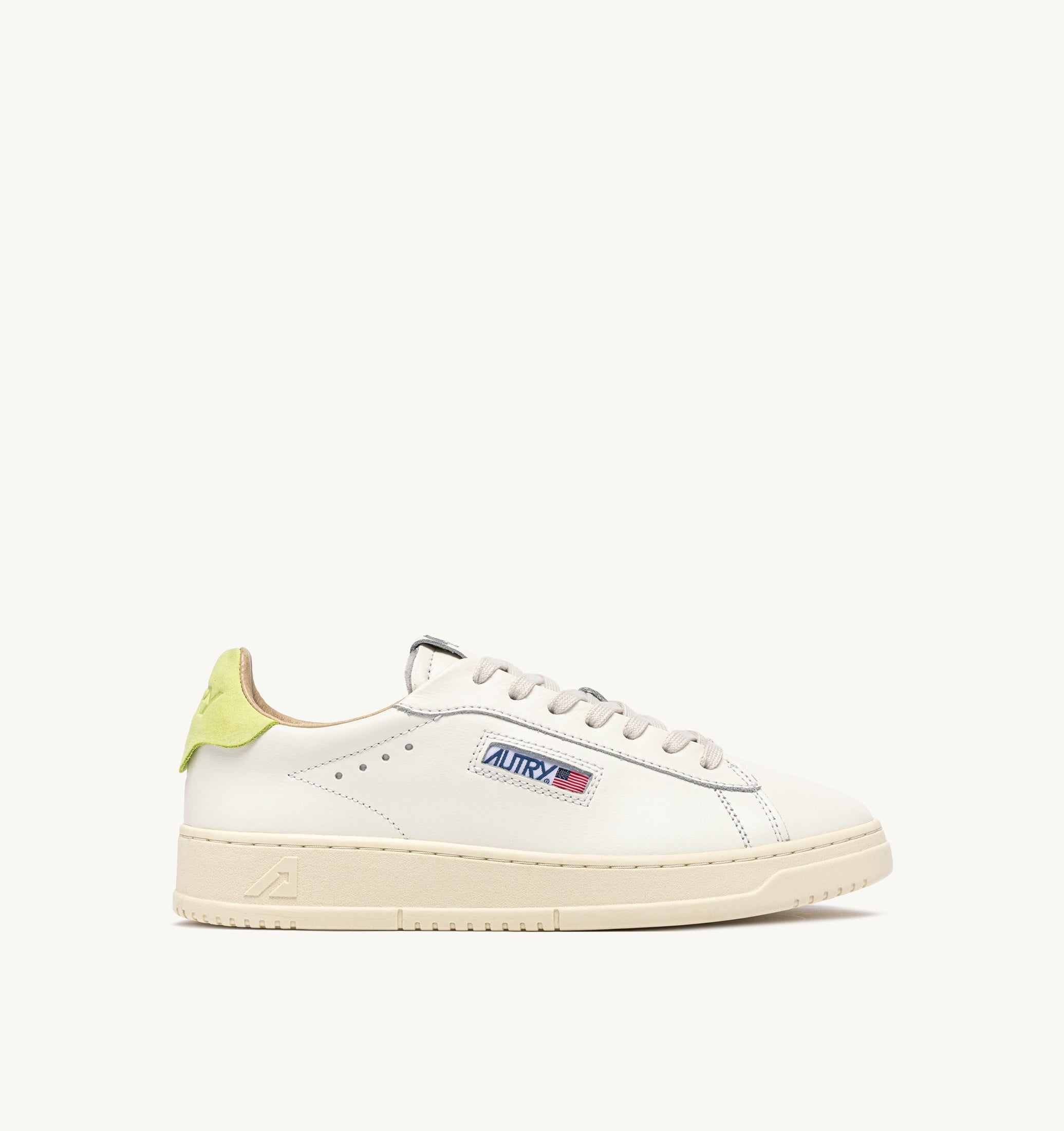 SNEAKERS DALLAS LOW IN PELLE DAIQUIRI GREEN E MARSHMALLOW