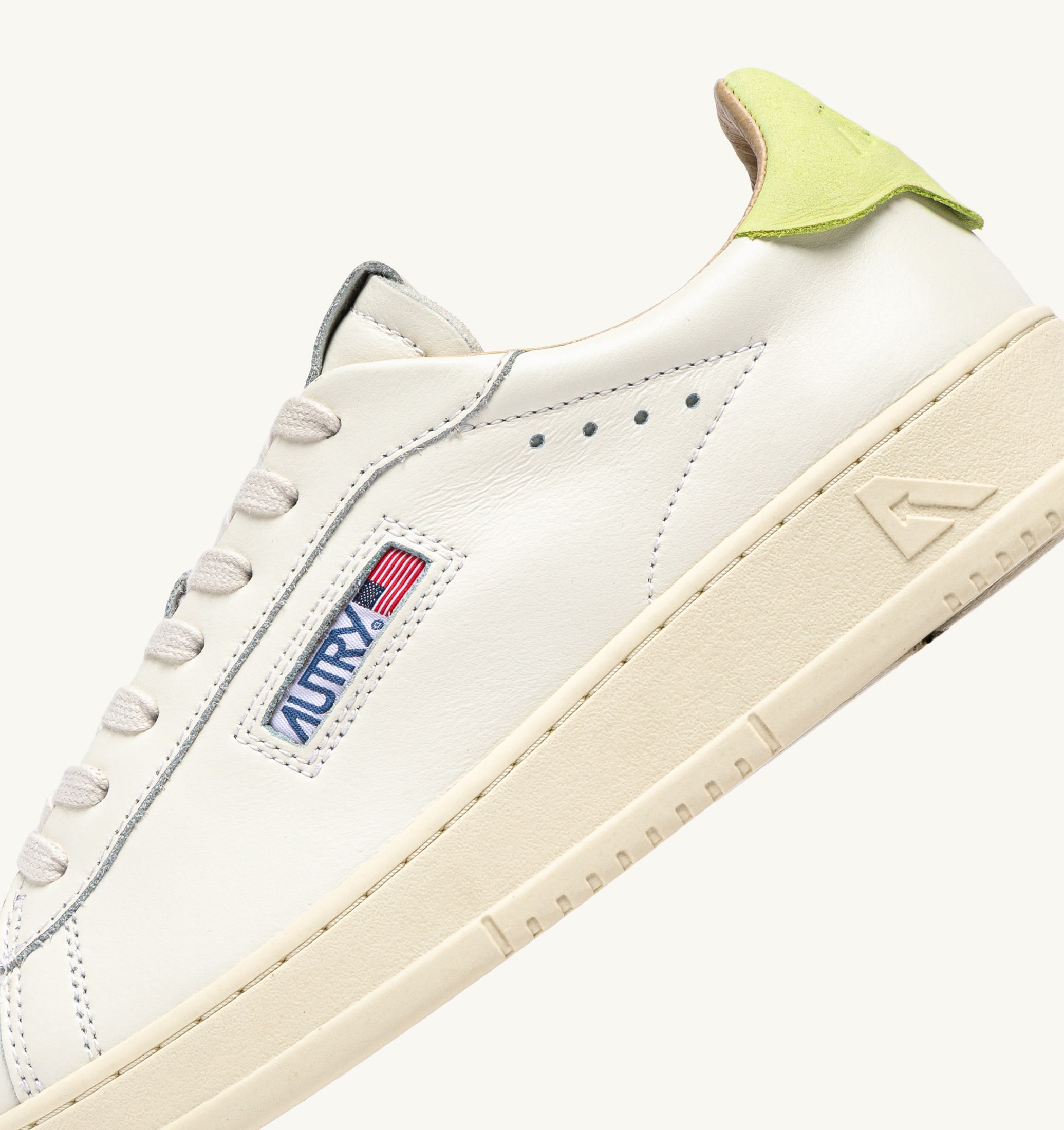 SNEAKERS DALLAS LOW IN PELLE DAIQUIRI GREEN E MARSHMALLOW