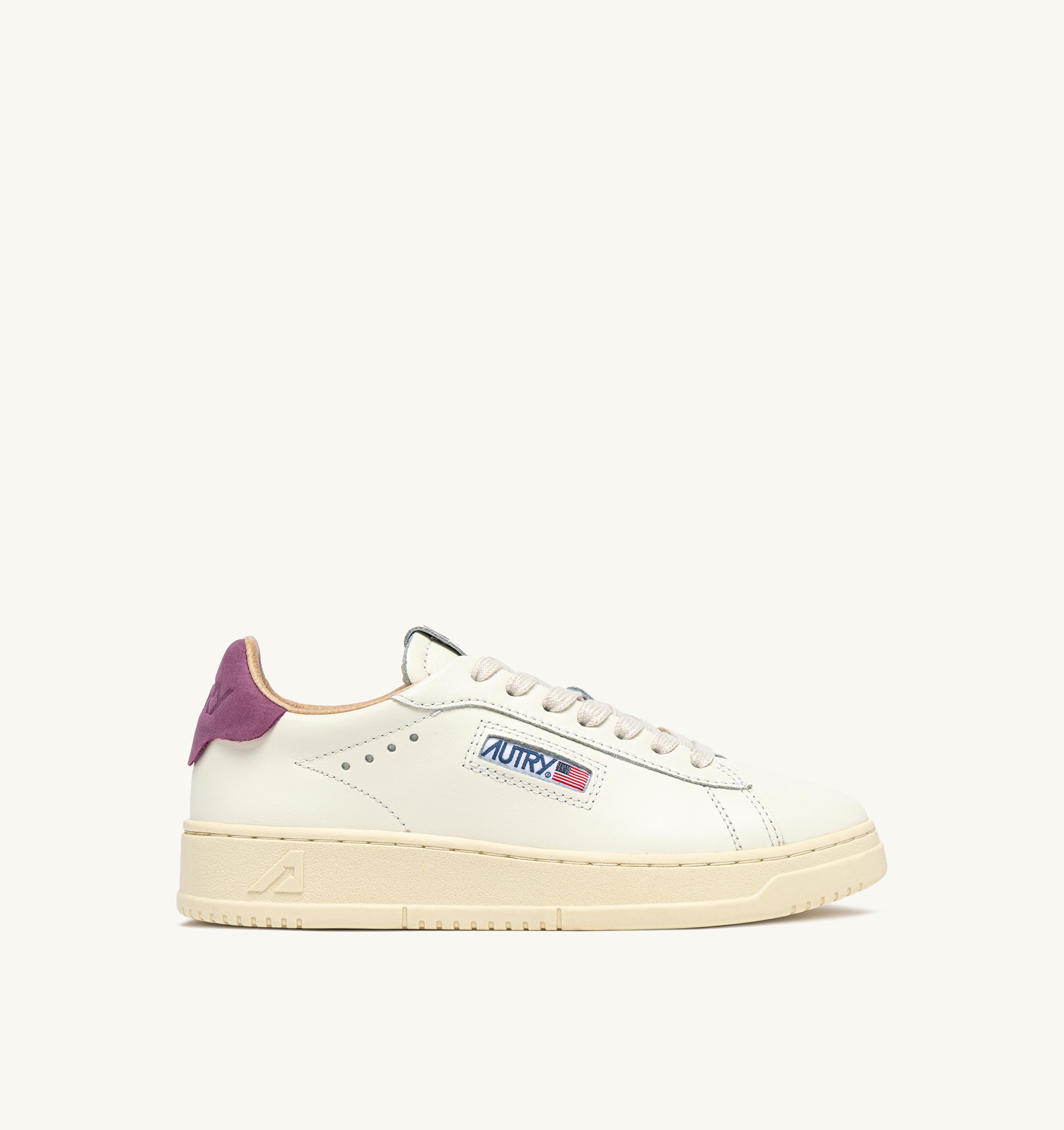 SNEAKERS DALLAS LOW IN PELLE FIRENZE E MARSHMALLOW