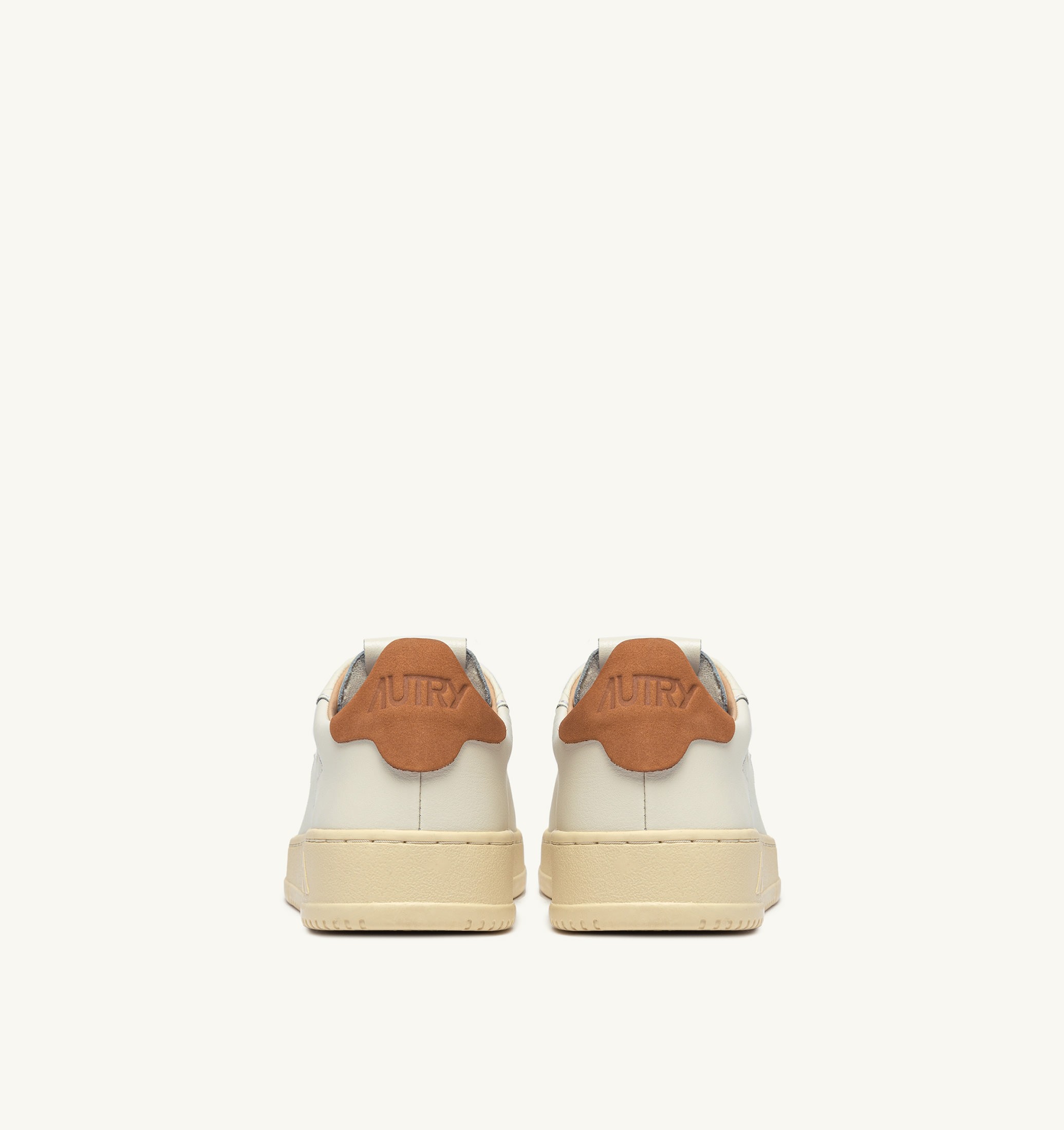 SNEAKERS DALLAS LOW IN PELLE MARSHMALLOW E BROWN SUGAR