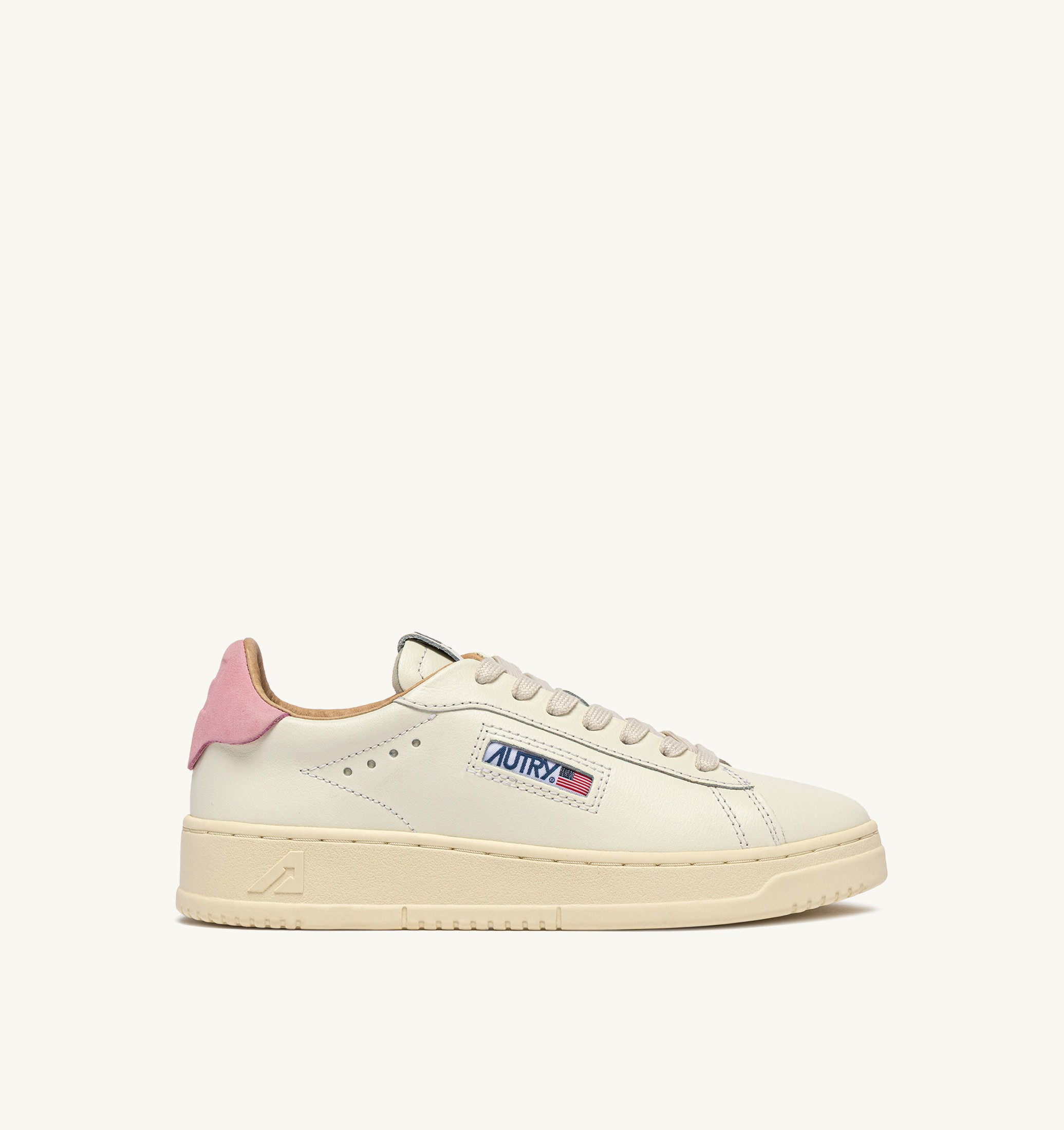 SNEAKERS DALLAS LOW IN PELLE MARSHMALLOW E PINK DOLPHIN
