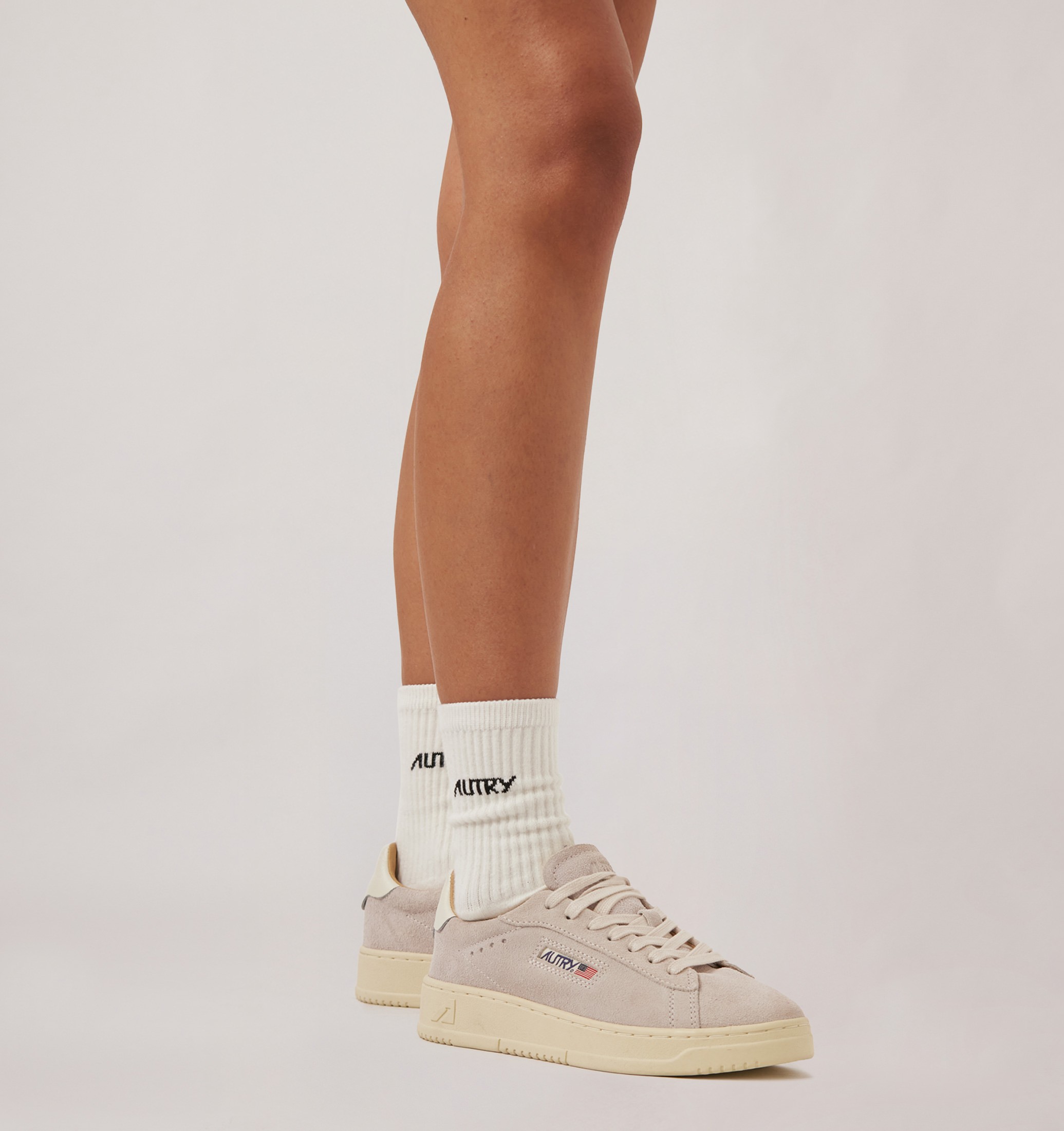 SNEAKERS DALLAS LOW IN SUEDE BIANCO