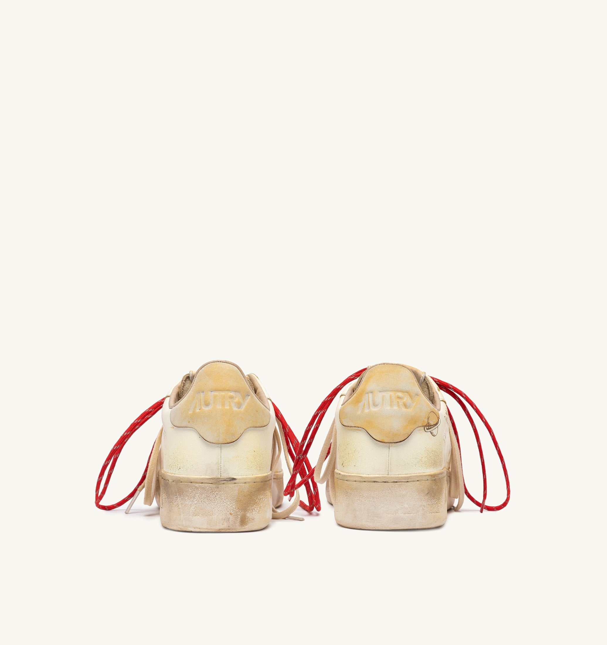 SNEAKERS DALLAS LOW SUPER VINTAGE IN PELLE MARSHMALLOW