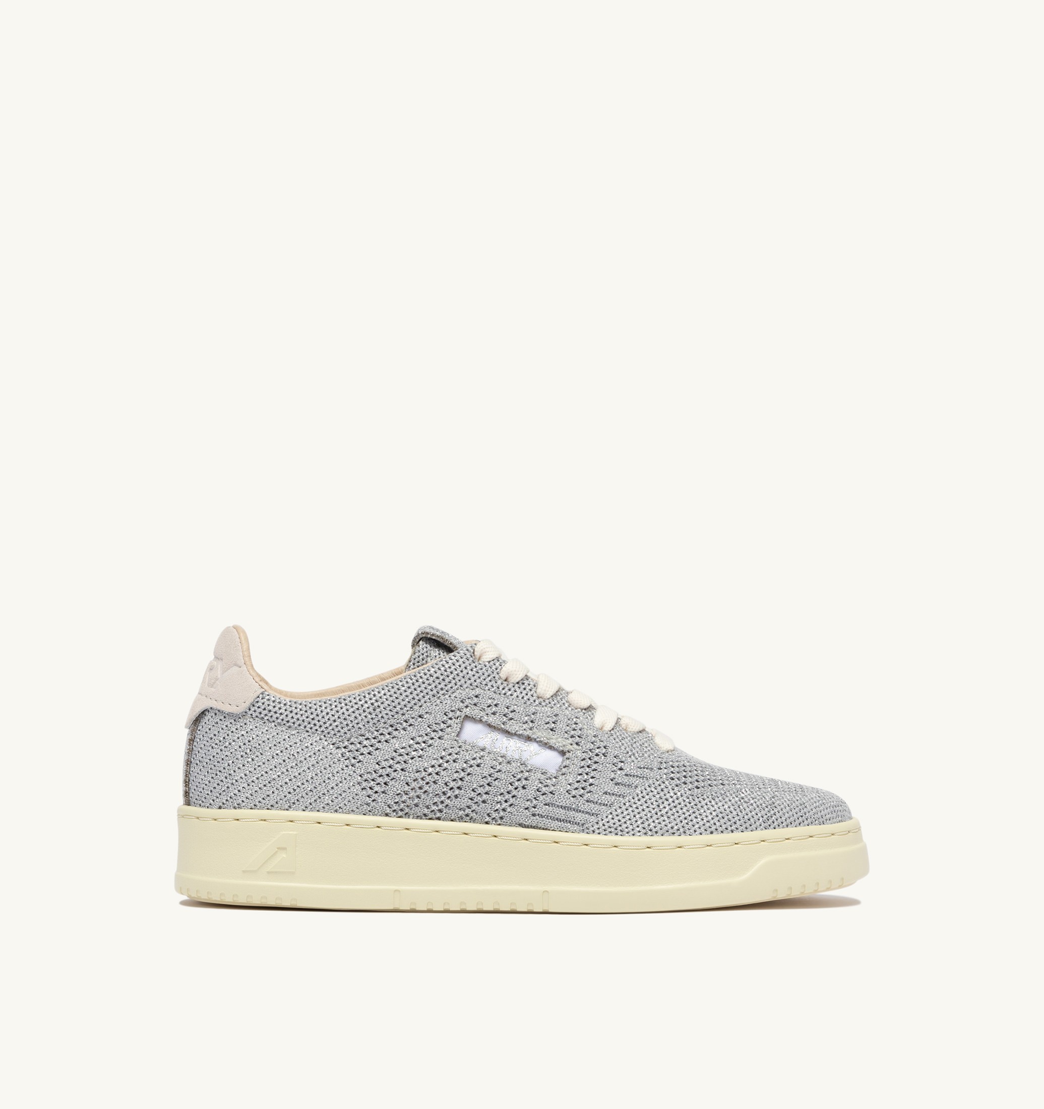 SNEAKERS MEDALIST EASEKNIT LOW IN MAGLIA ARGENTO