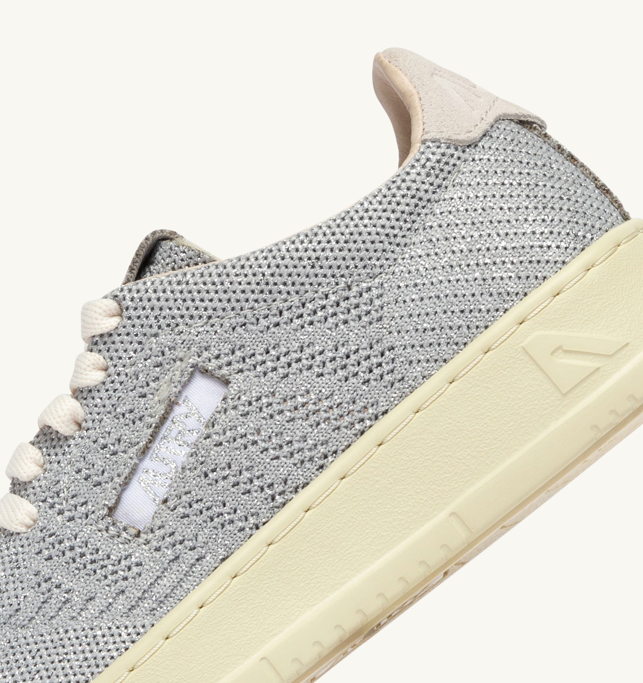 SNEAKERS MEDALIST EASEKNIT LOW IN MAGLIA ARGENTO