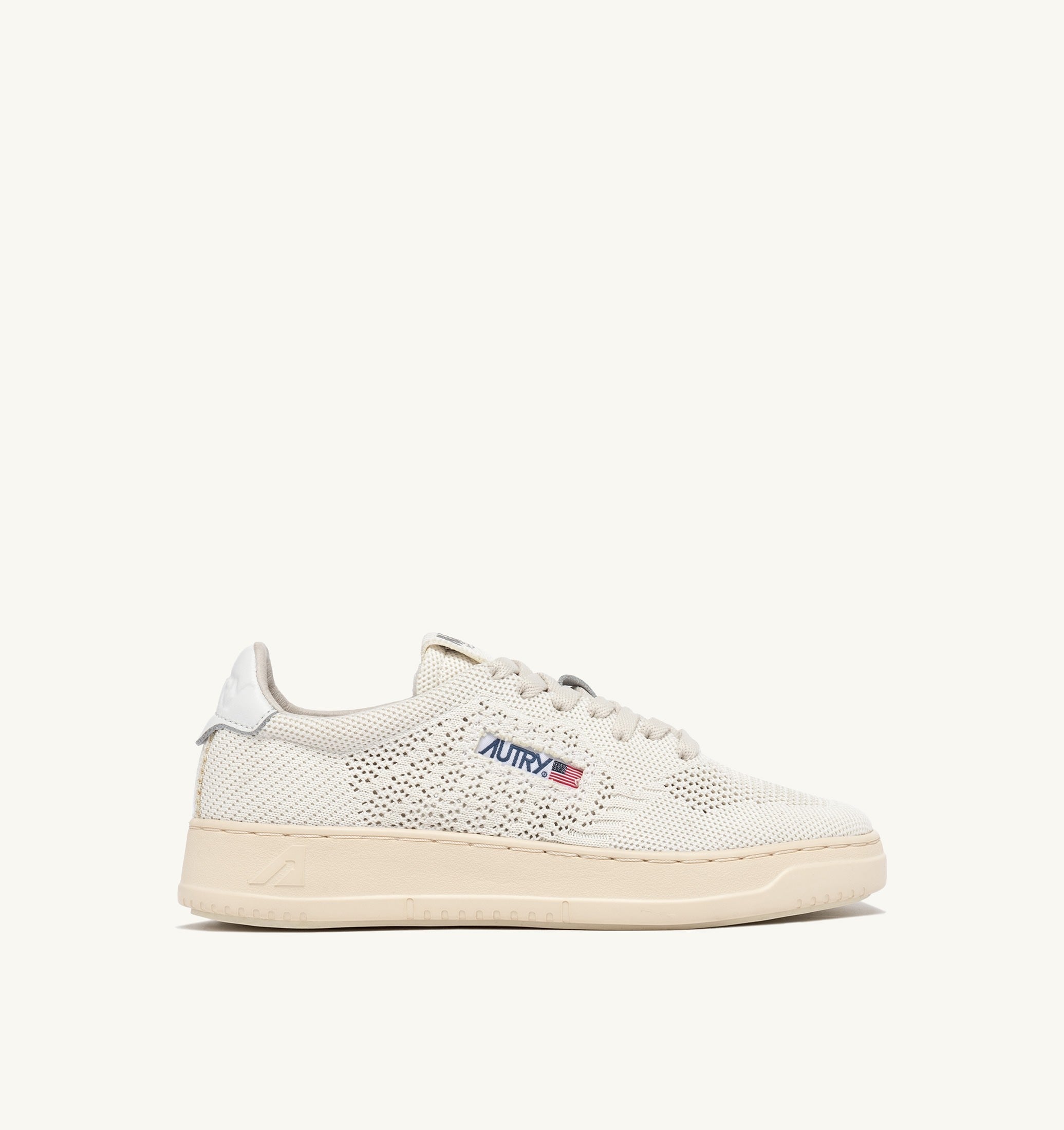 SNEAKERS MEDALIST EASEKNIT LOW IN MAGLIA COLORE IVORY