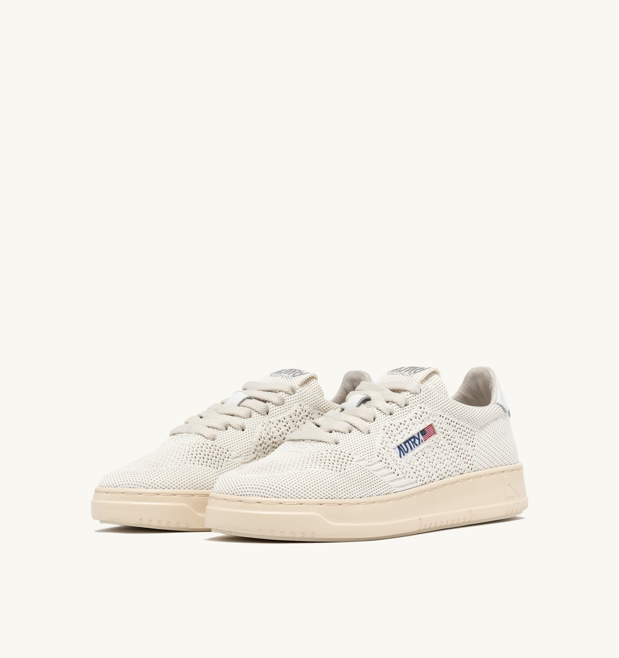 SNEAKERS MEDALIST EASEKNIT LOW IN MAGLIA COLORE IVORY