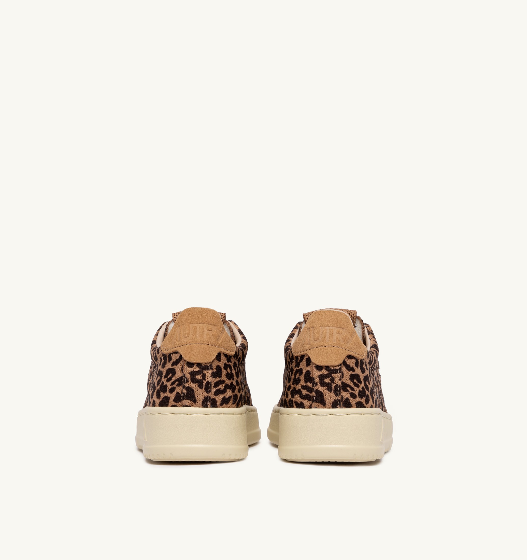 SNEAKERS MEDALIST EASEKNIT LOW IN MAGLIA 'LEOPARD PRINT' MARRONE E BEIGE