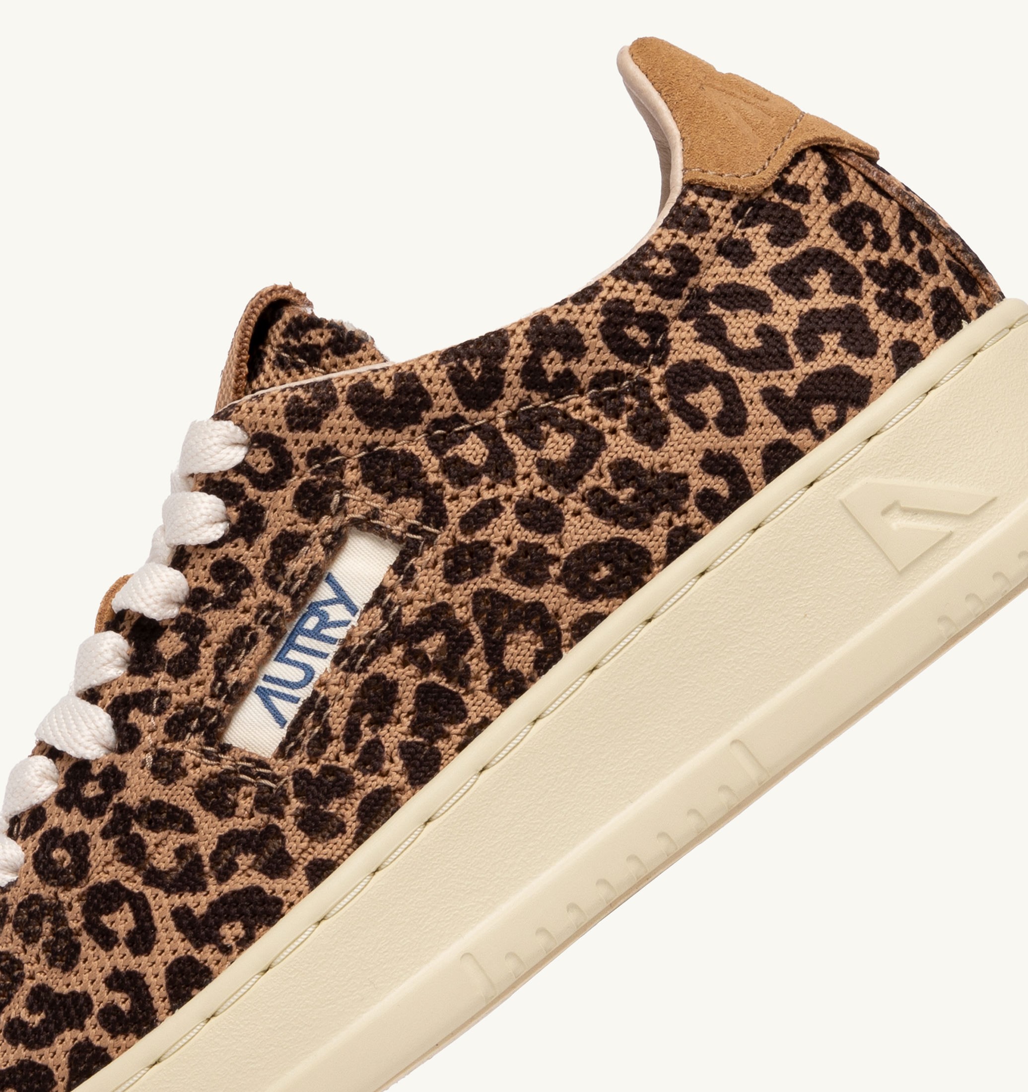 SNEAKERS MEDALIST EASEKNIT LOW IN MAGLIA 'LEOPARD PRINT' MARRONE E BEIGE