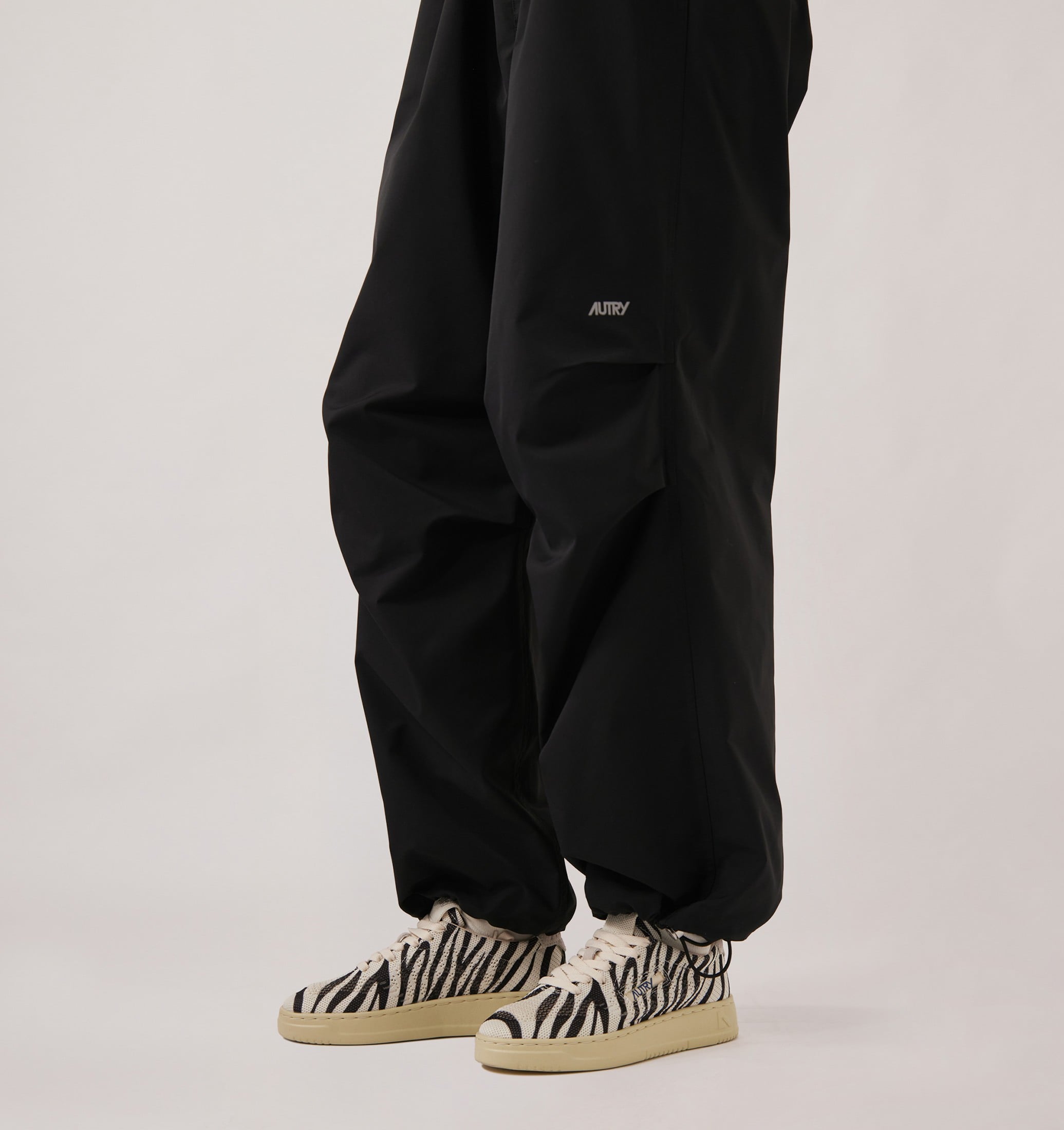 SNEAKERS MEDALIST EASEKNIT LOW IN MAGLIA 'ZEBRA PRINT' AVORIO E NERO