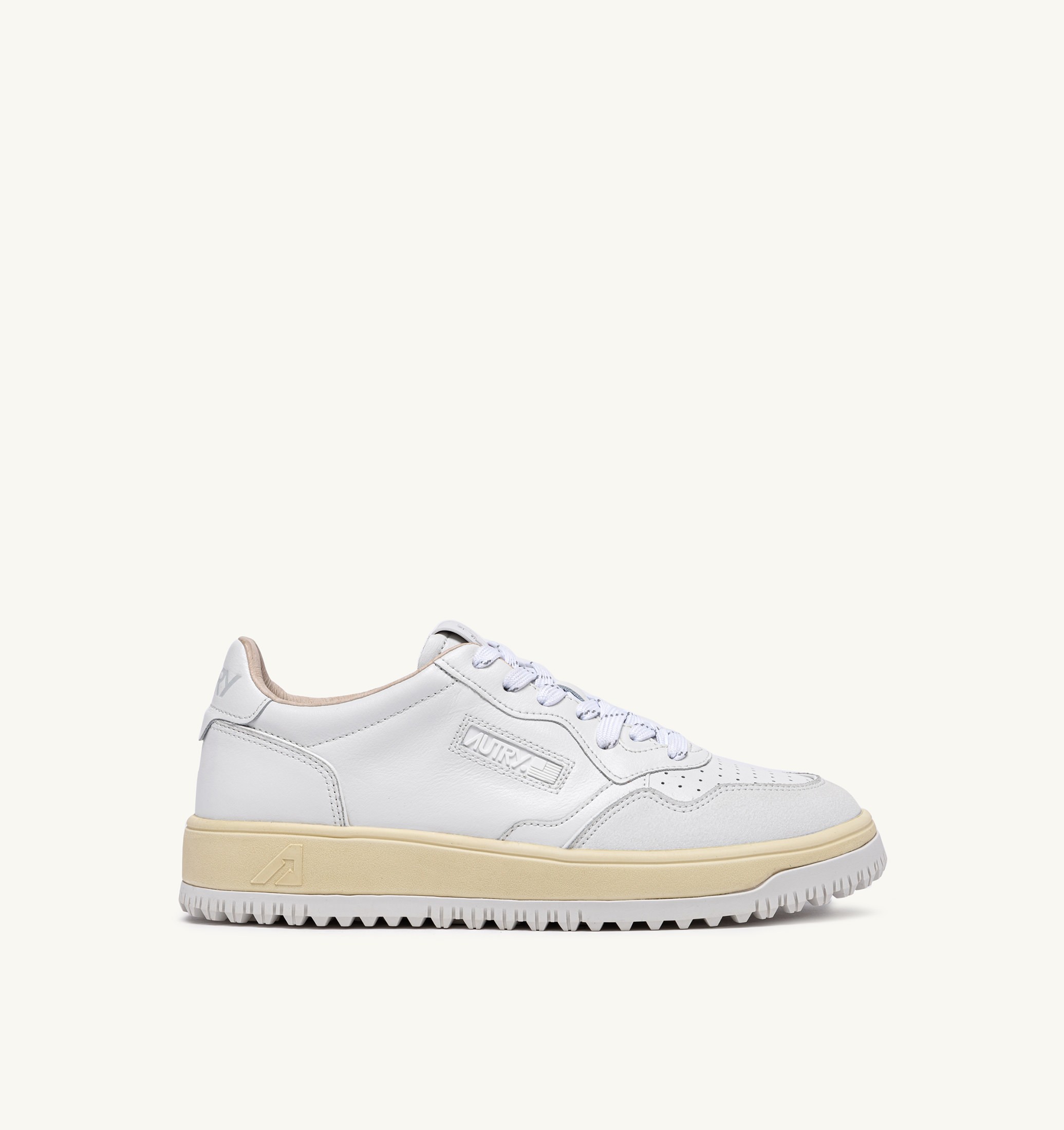 SNEAKERS GOLF LOW IN PELLE BIANCA