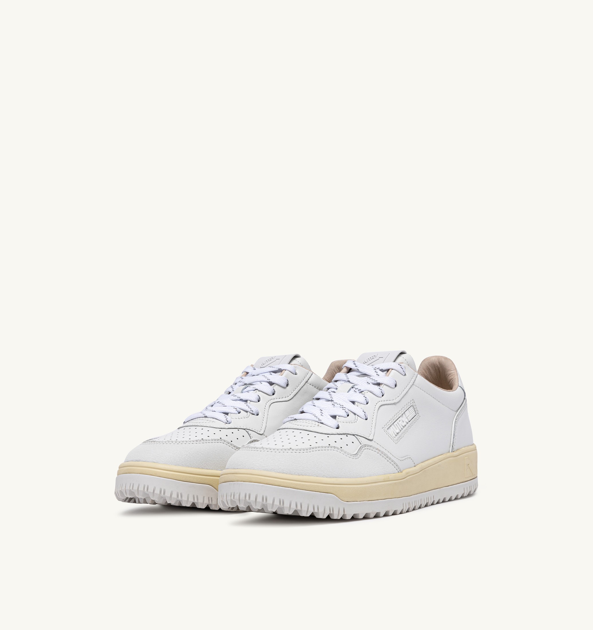 SNEAKERS GOLF LOW IN PELLE BIANCA