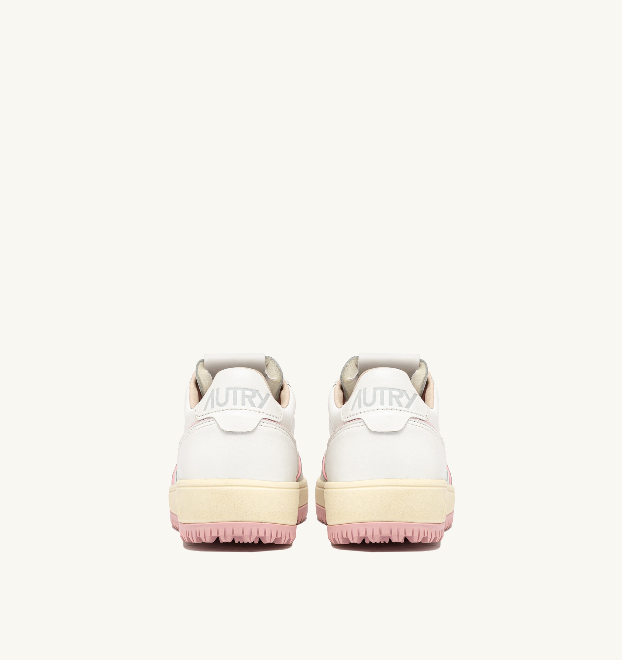 SNEAKERS GOLF LOW IN PELLE BIANCA E CORAL BLUSH