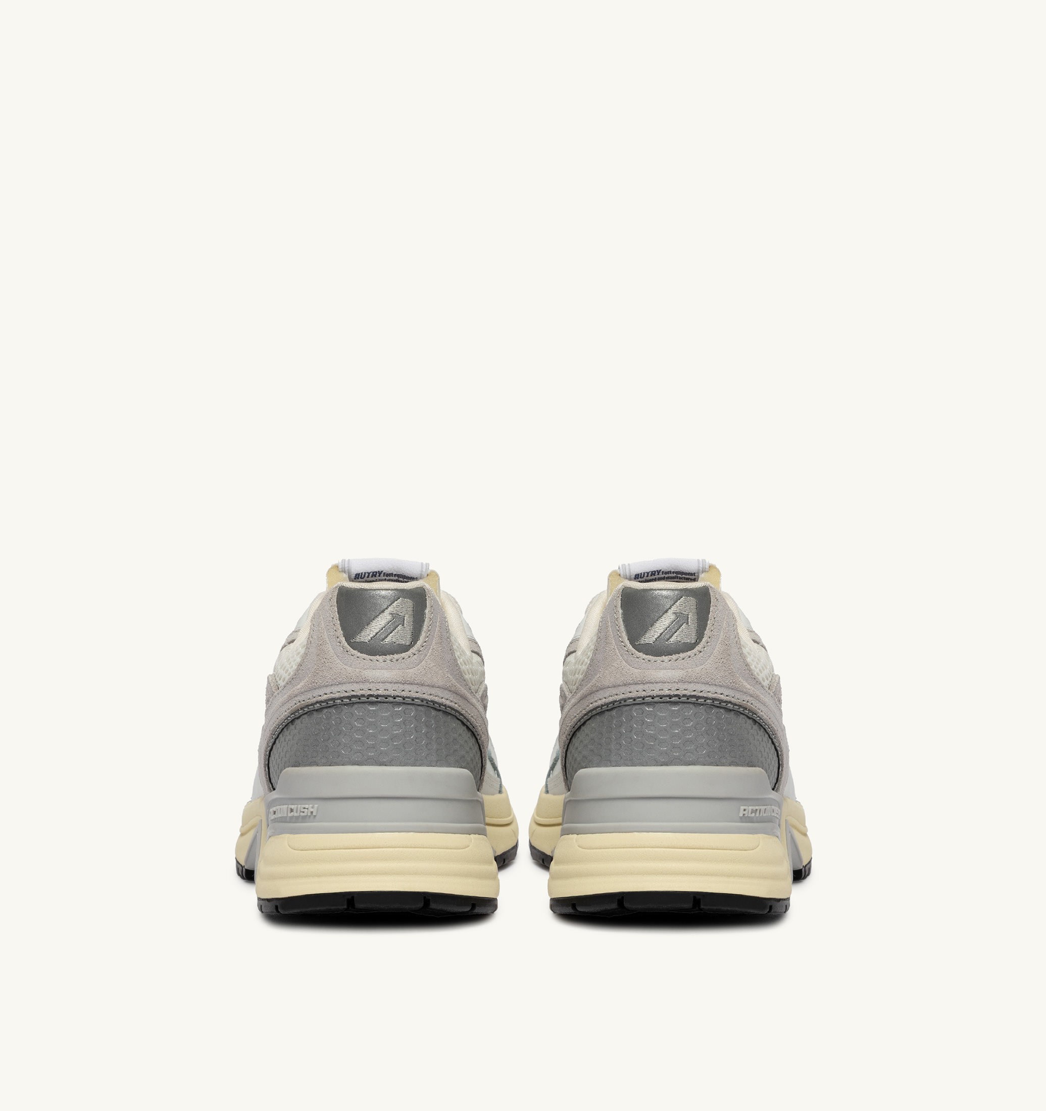 SNEAKERS HYPERWAY IN MESH E PELLE BIANCO E GRIGIO