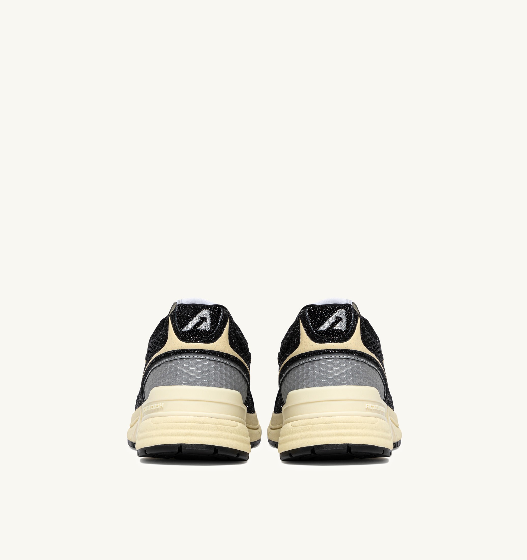 SNEAKERS HYPERWAY IN MESH E PELLE GLITTER NERA